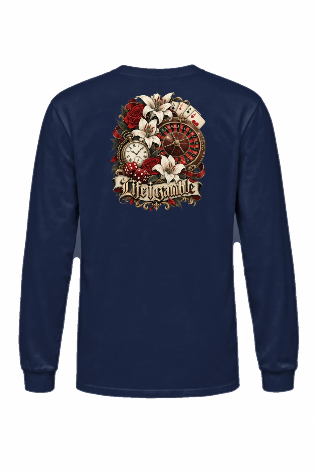"Life Gamble" Unisex Longsleeve T-shirt | Gildan 2400