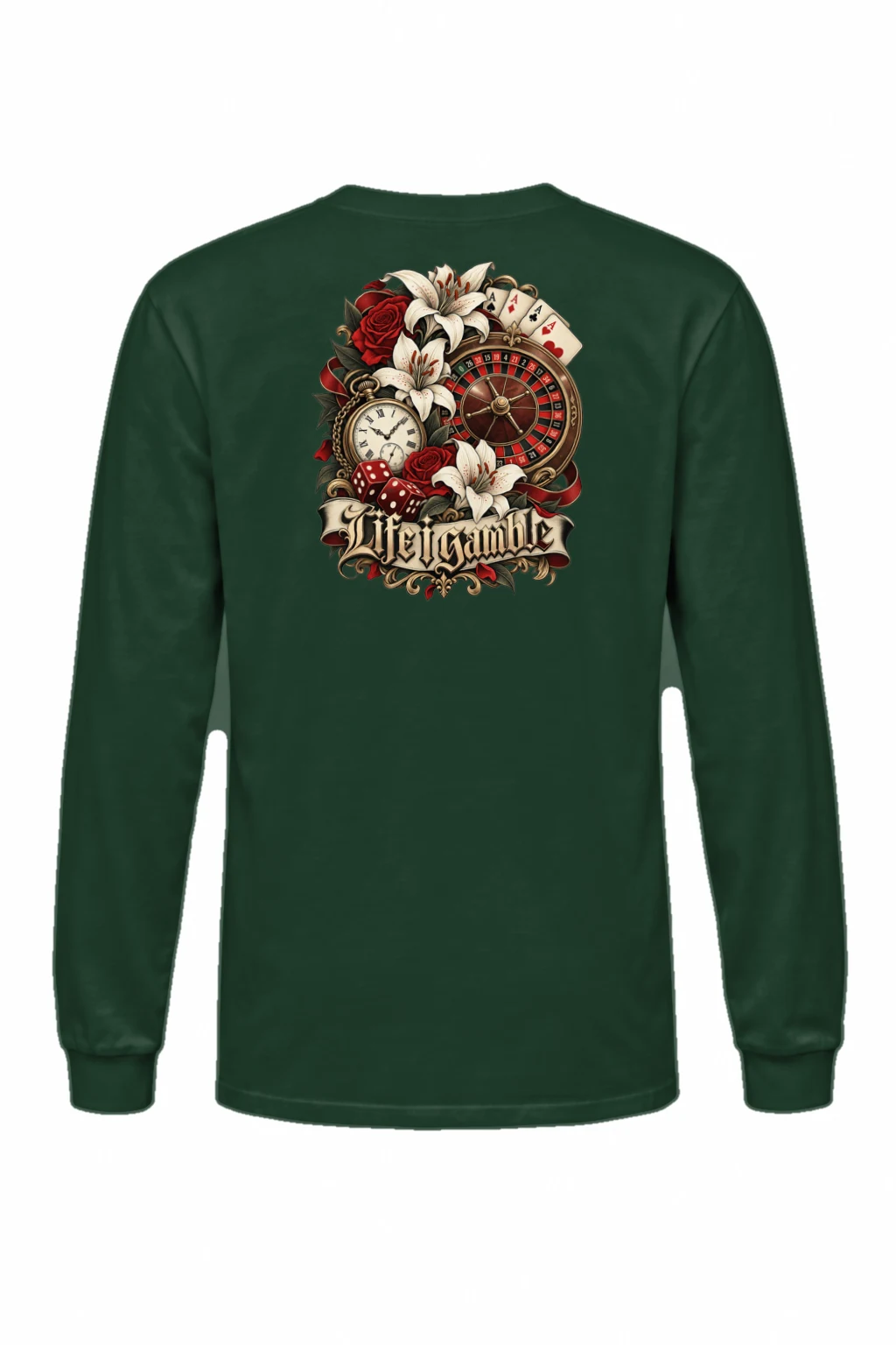 "Life Gamble" Unisex Longsleeve T-shirt | Gildan 2400
