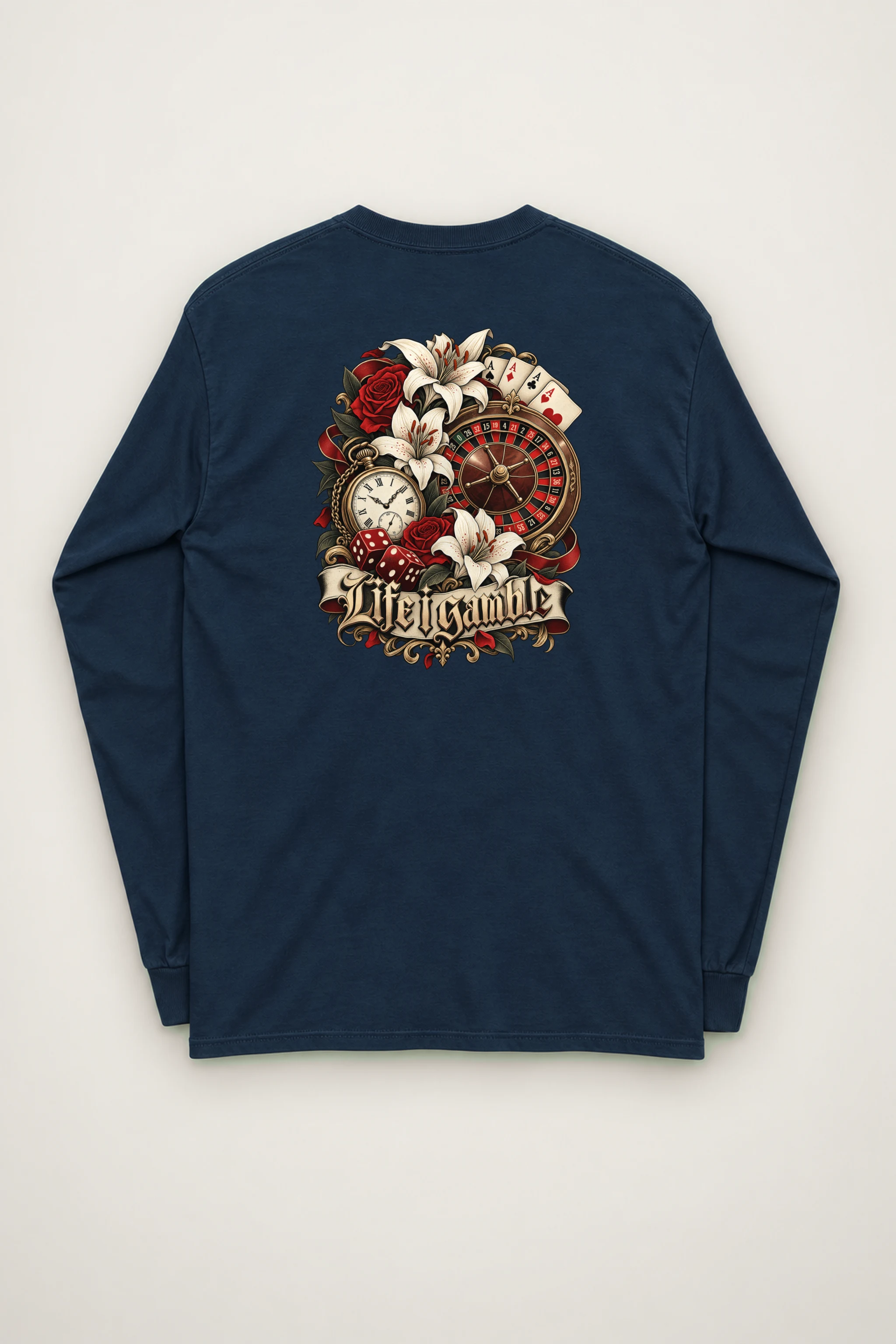 "Life Gamble" Unisex Longsleeve T-shirt