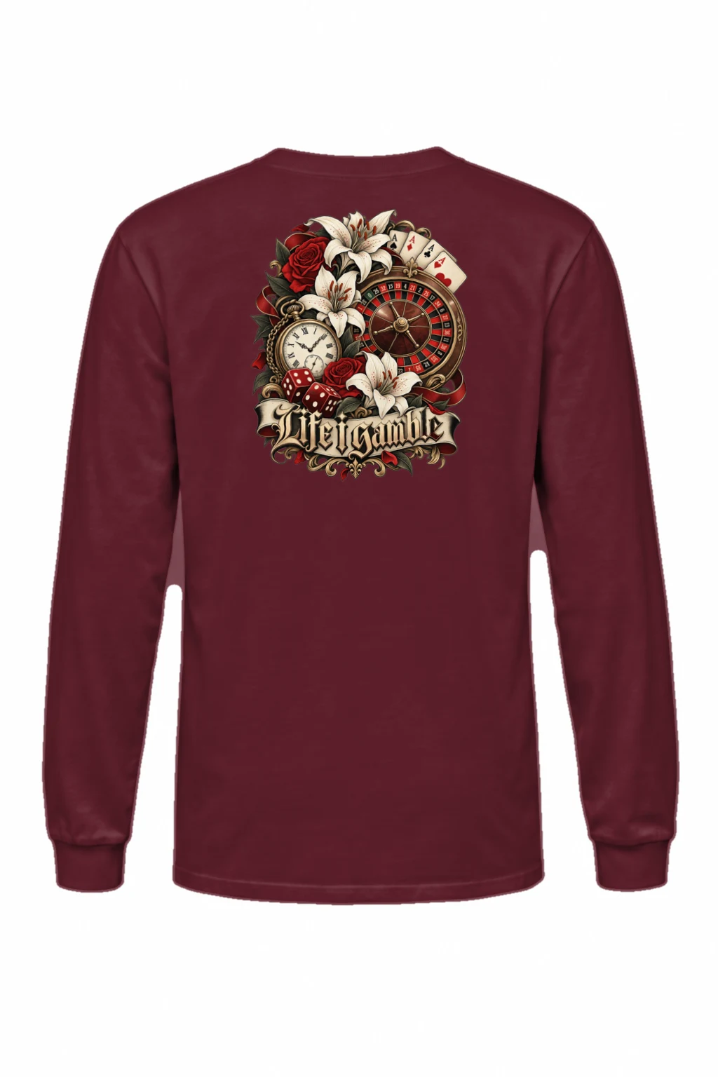 "Life Gamble" Unisex Longsleeve T-shirt | Gildan 2400