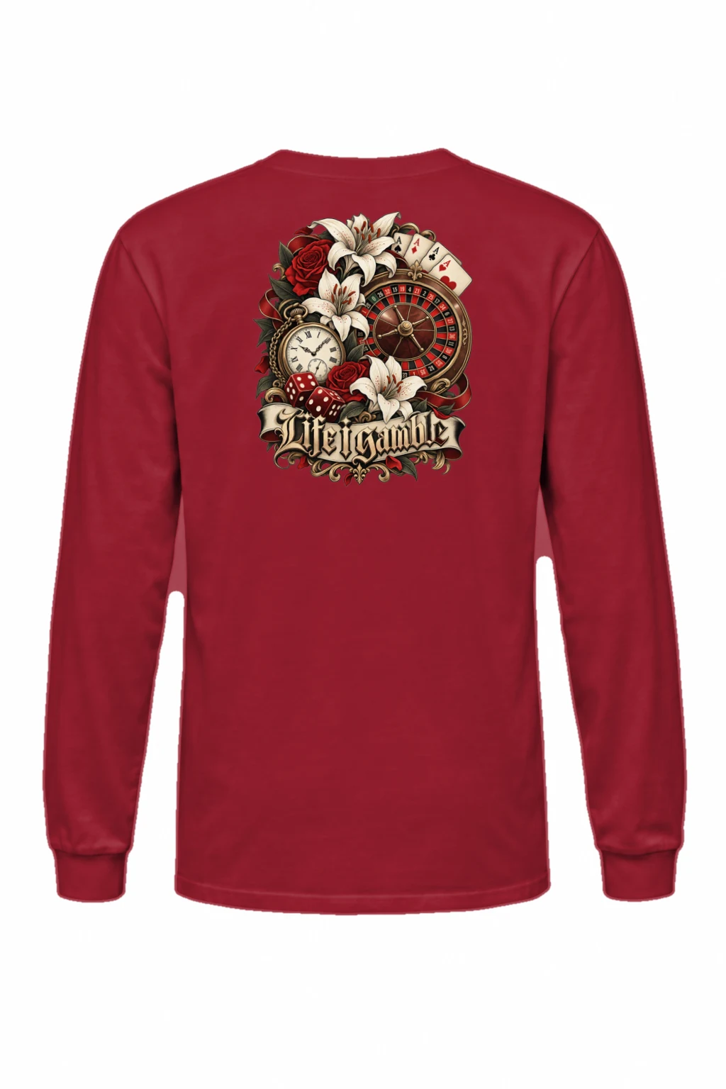 "Life Gamble" Unisex Longsleeve T-shirt | Gildan 2400