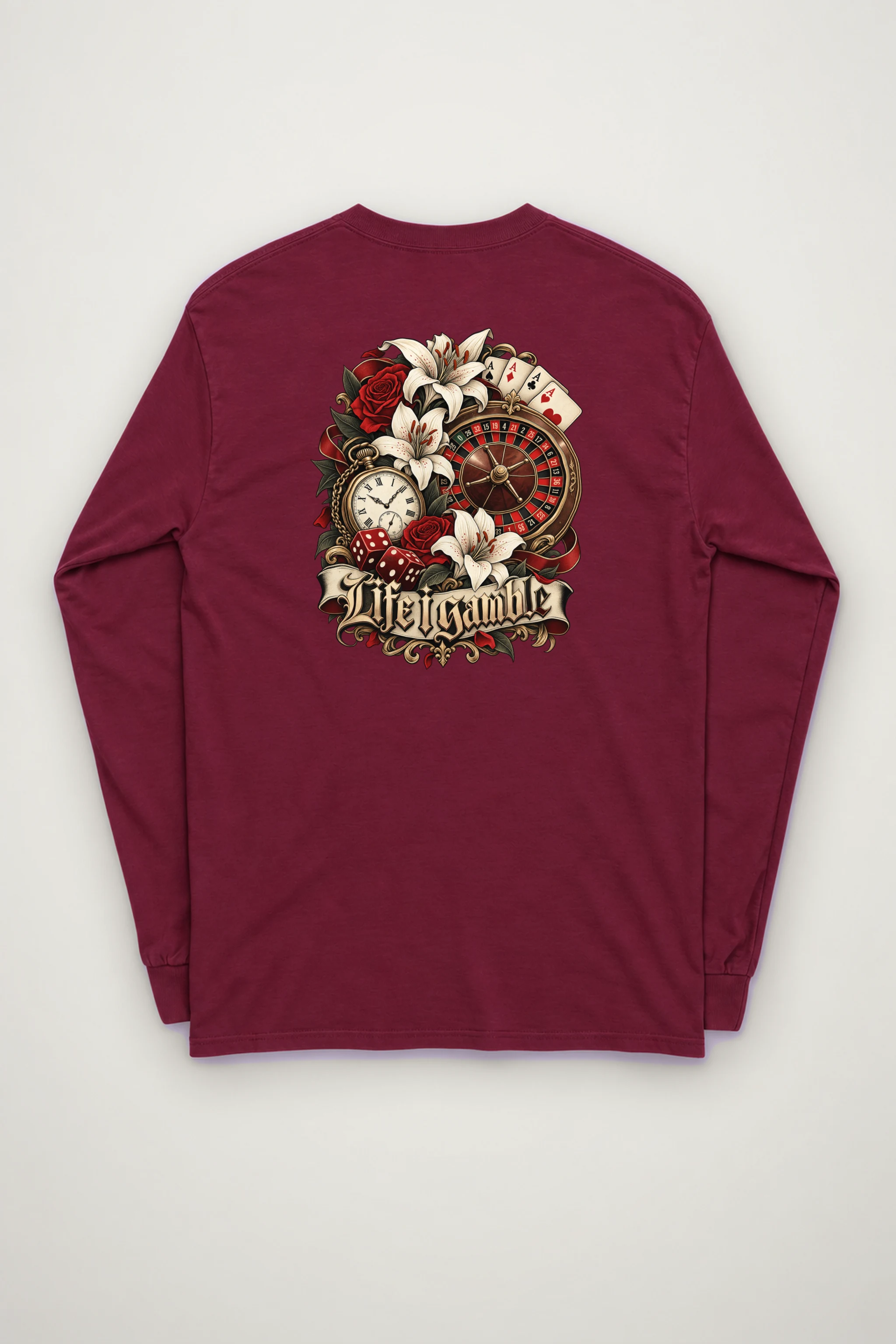 "Life Gamble" Unisex Longsleeve T-shirt