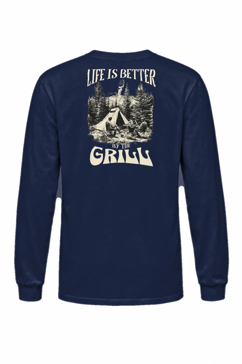 "Life Is Better By The Grill" Unisex Longsleeve T-shirt | Gildan 2400