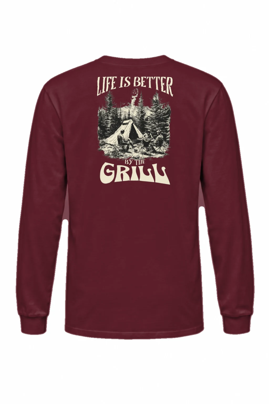 "Life Is Better By The Grill" Unisex Longsleeve T-shirt | Gildan 2400