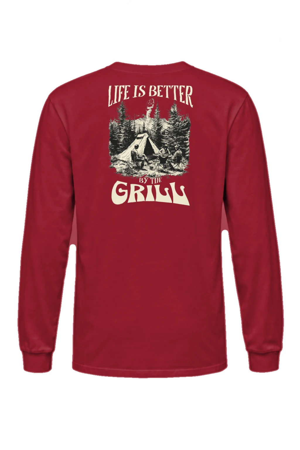 "Life Is Better By The Grill" Unisex Longsleeve T-shirt | Gildan 2400