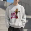 "Life Is Better Laughing" Heavy Blend Unisex Crewneck Sweatshirt | Gildan 18000