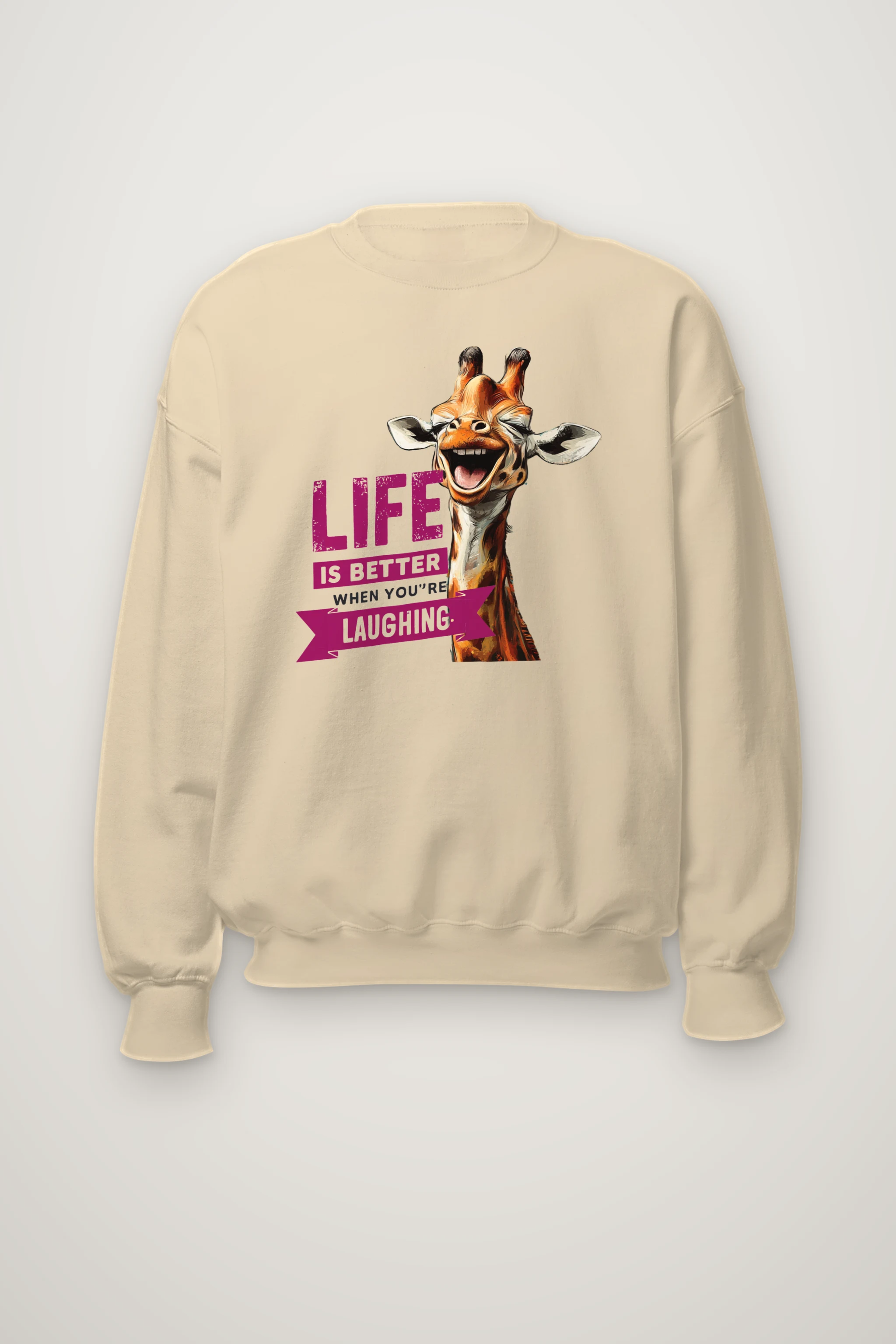 "Life Is Better Laughing" Heavy Blend Unisex Crewneck Sweatshirt