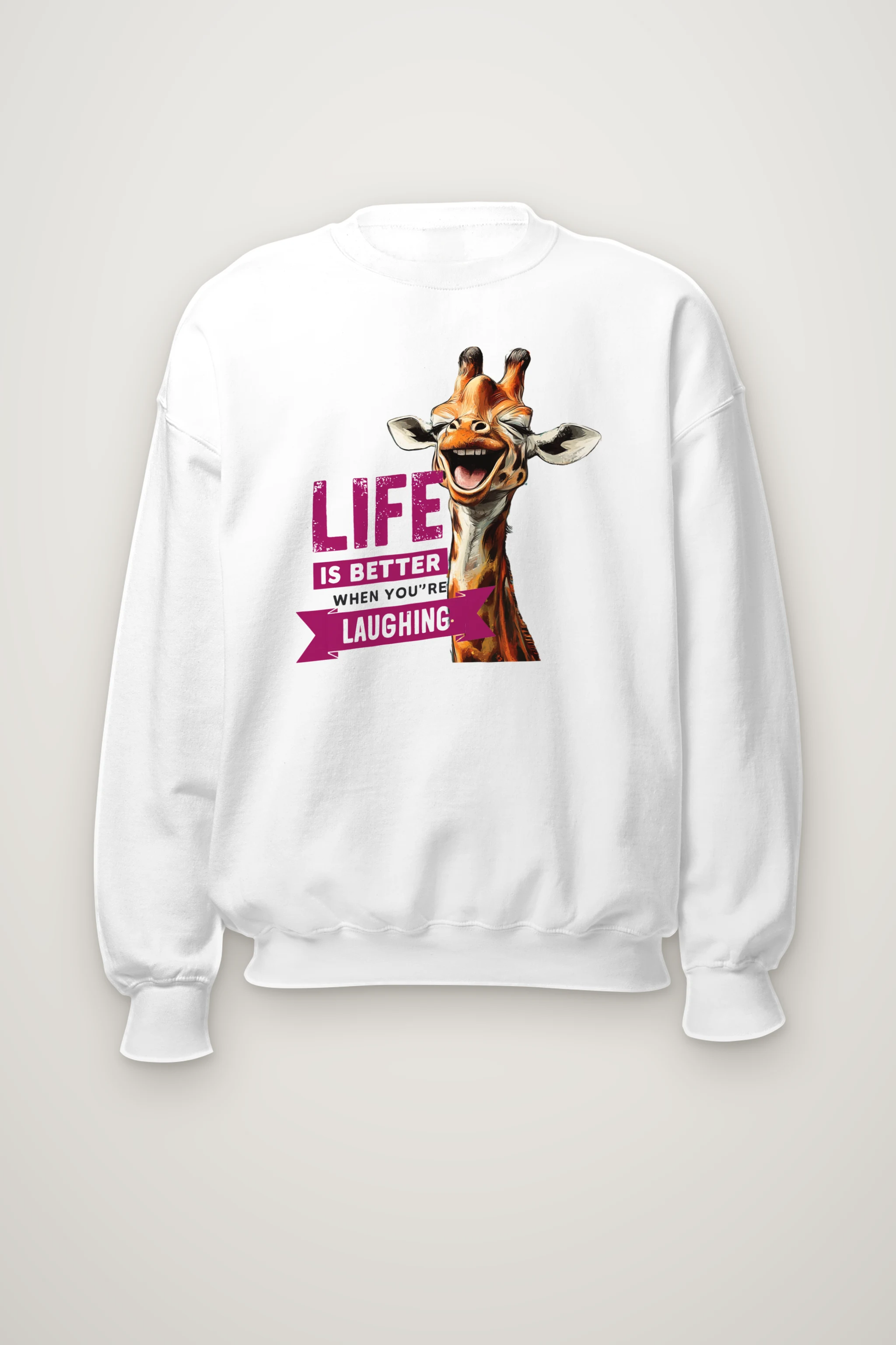 "Life Is Better Laughing" Heavy Blend Unisex Crewneck Sweatshirt