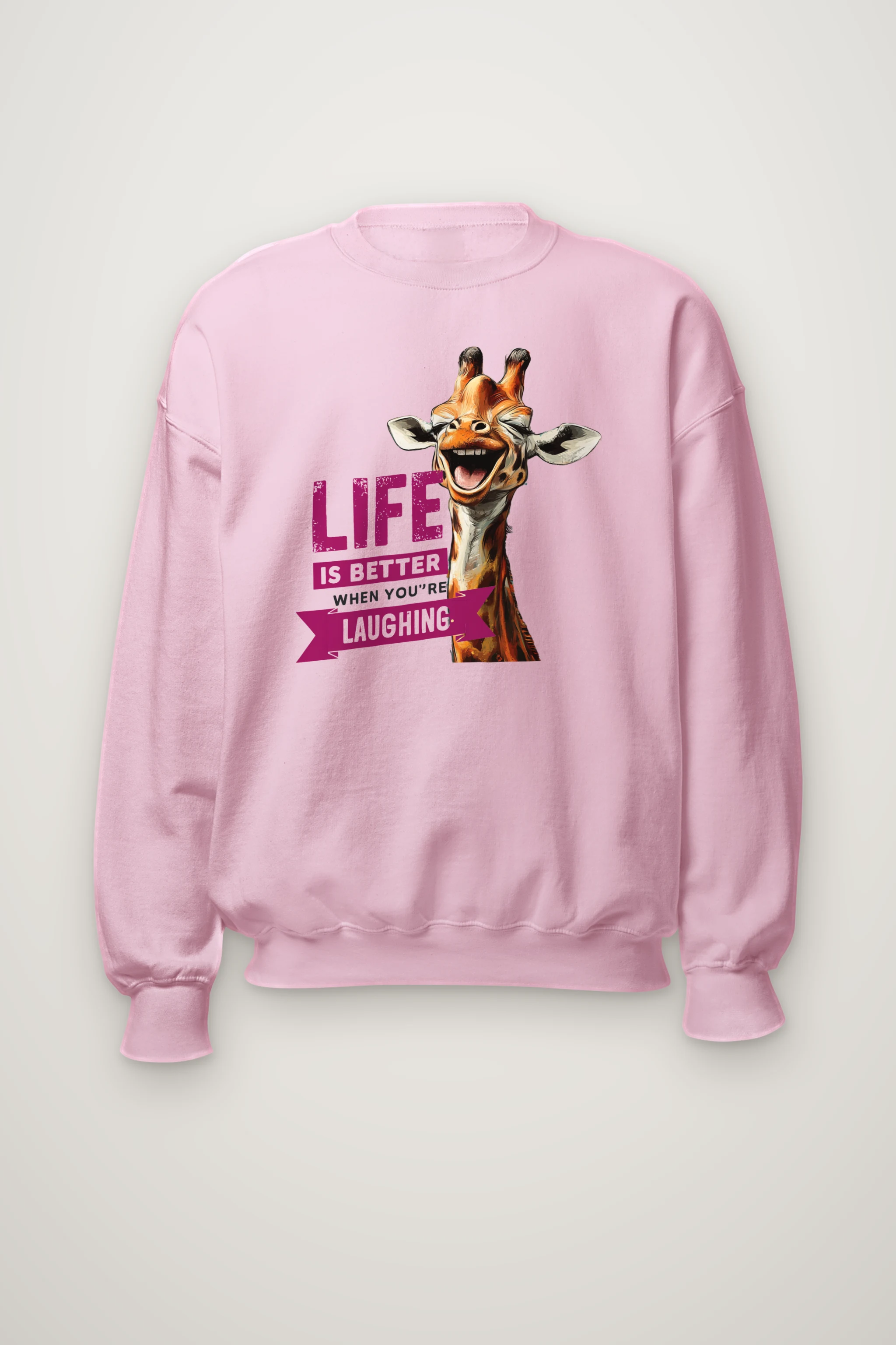 "Life Is Better Laughing" Heavy Blend Unisex Crewneck Sweatshirt
