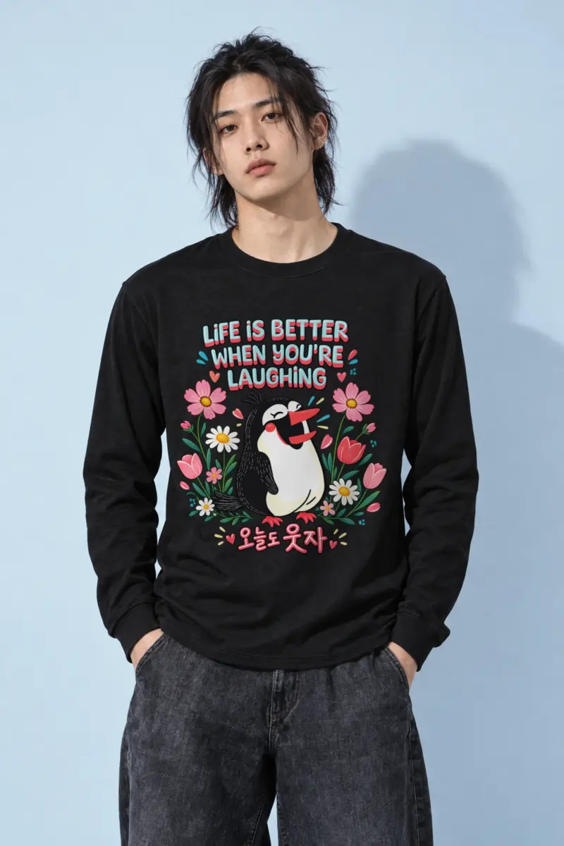 "Life Is Better Laughing" Unisex Longsleeve T-shirt