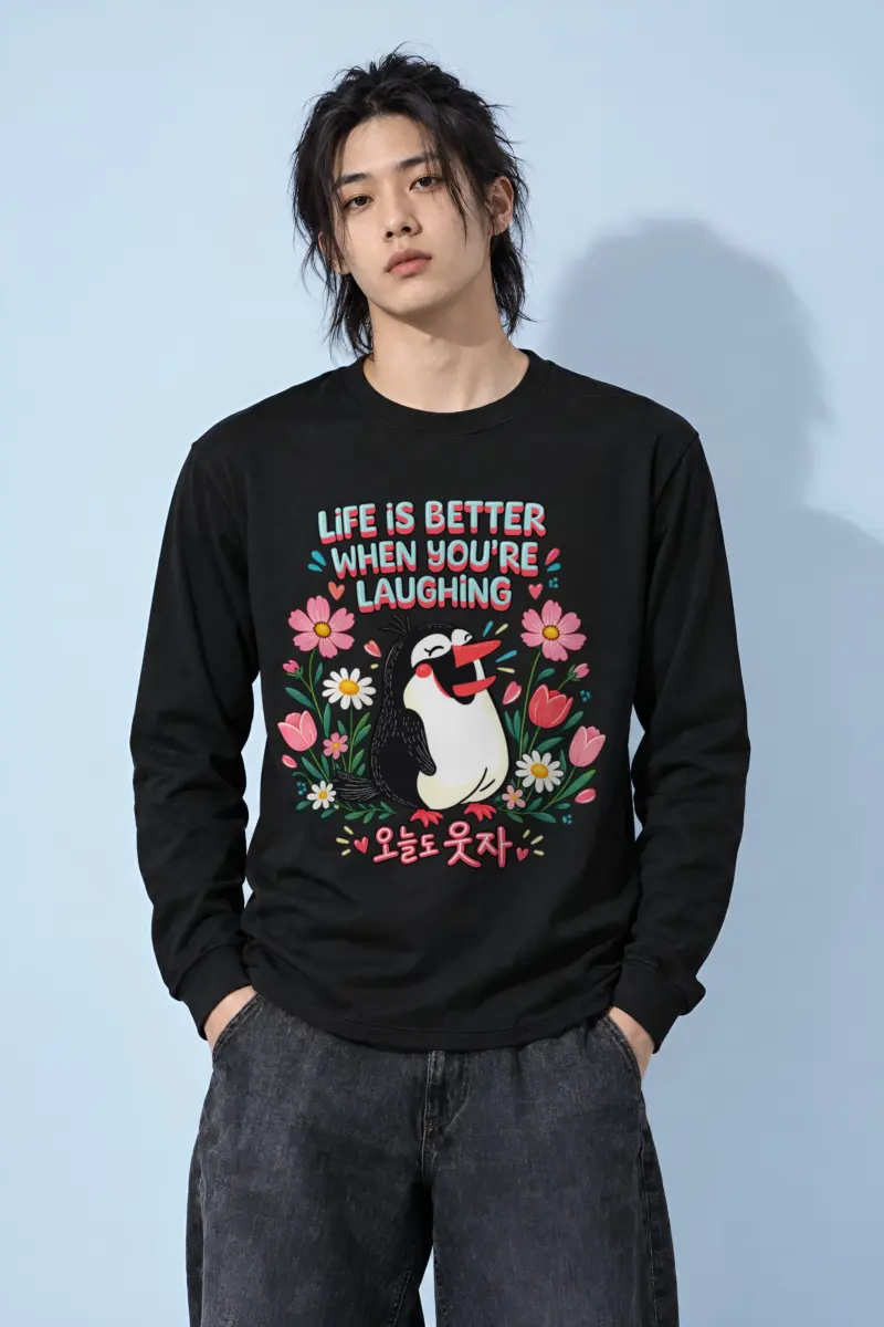 "Life Is Better Laughing" Unisex Longsleeve T-shirt