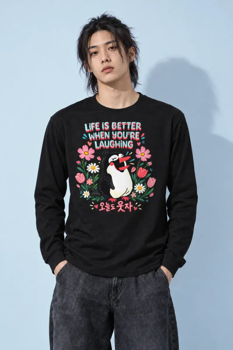 "Life Is Better Laughing" Unisex Longsleeve T-shirt