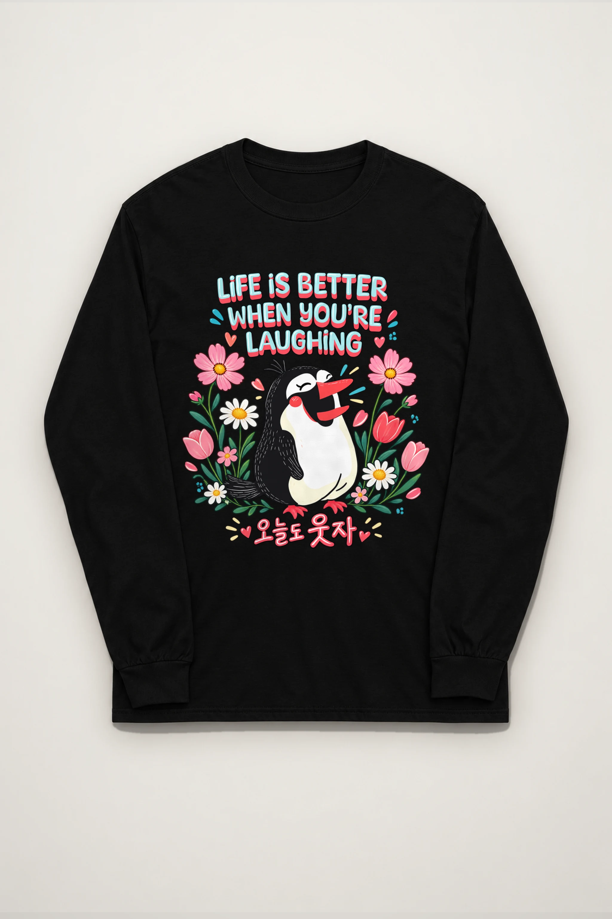 "Life Is Better Laughing" Unisex Longsleeve T-shirt