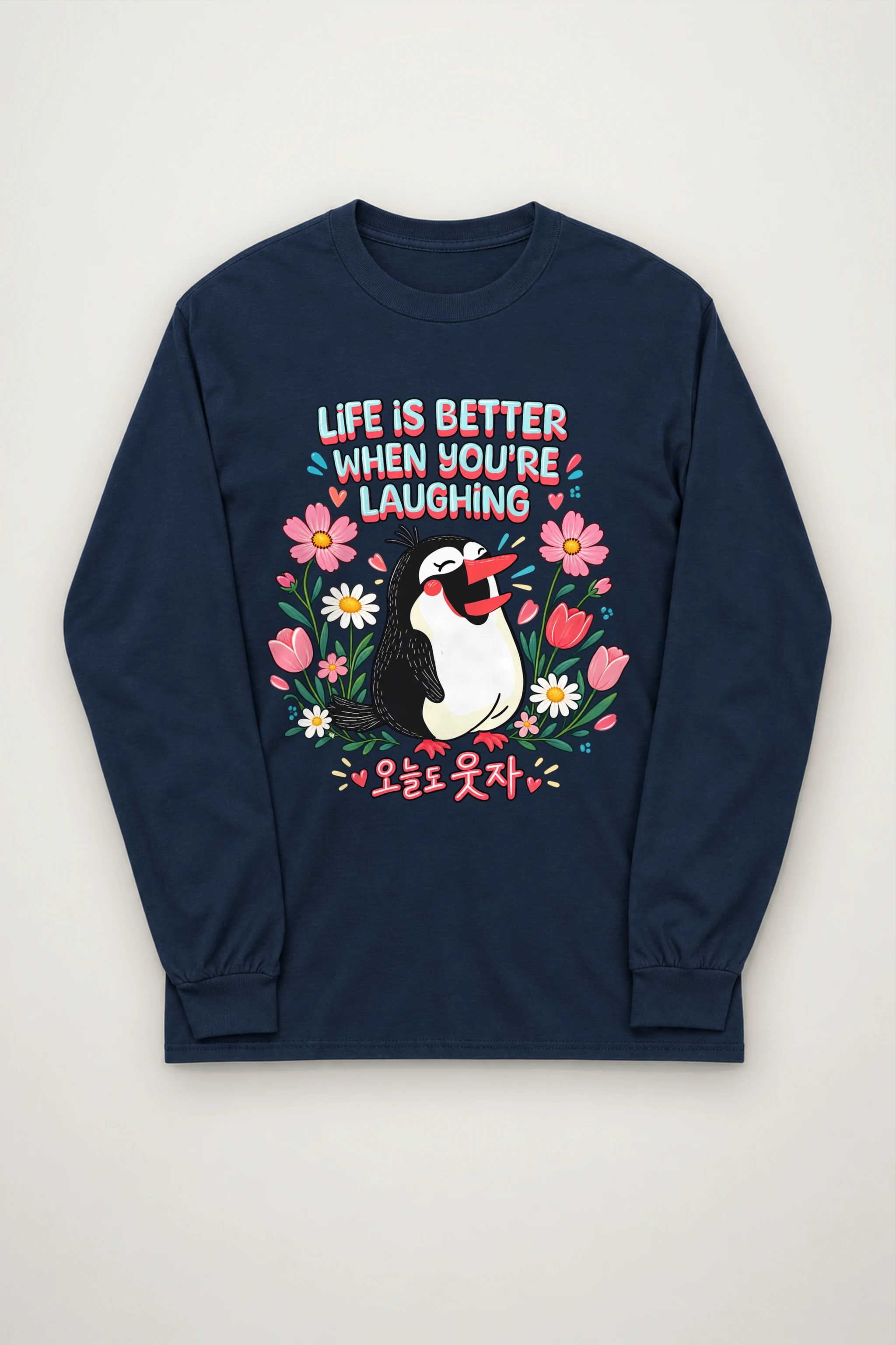 "Life Is Better Laughing" Unisex Longsleeve T-shirt