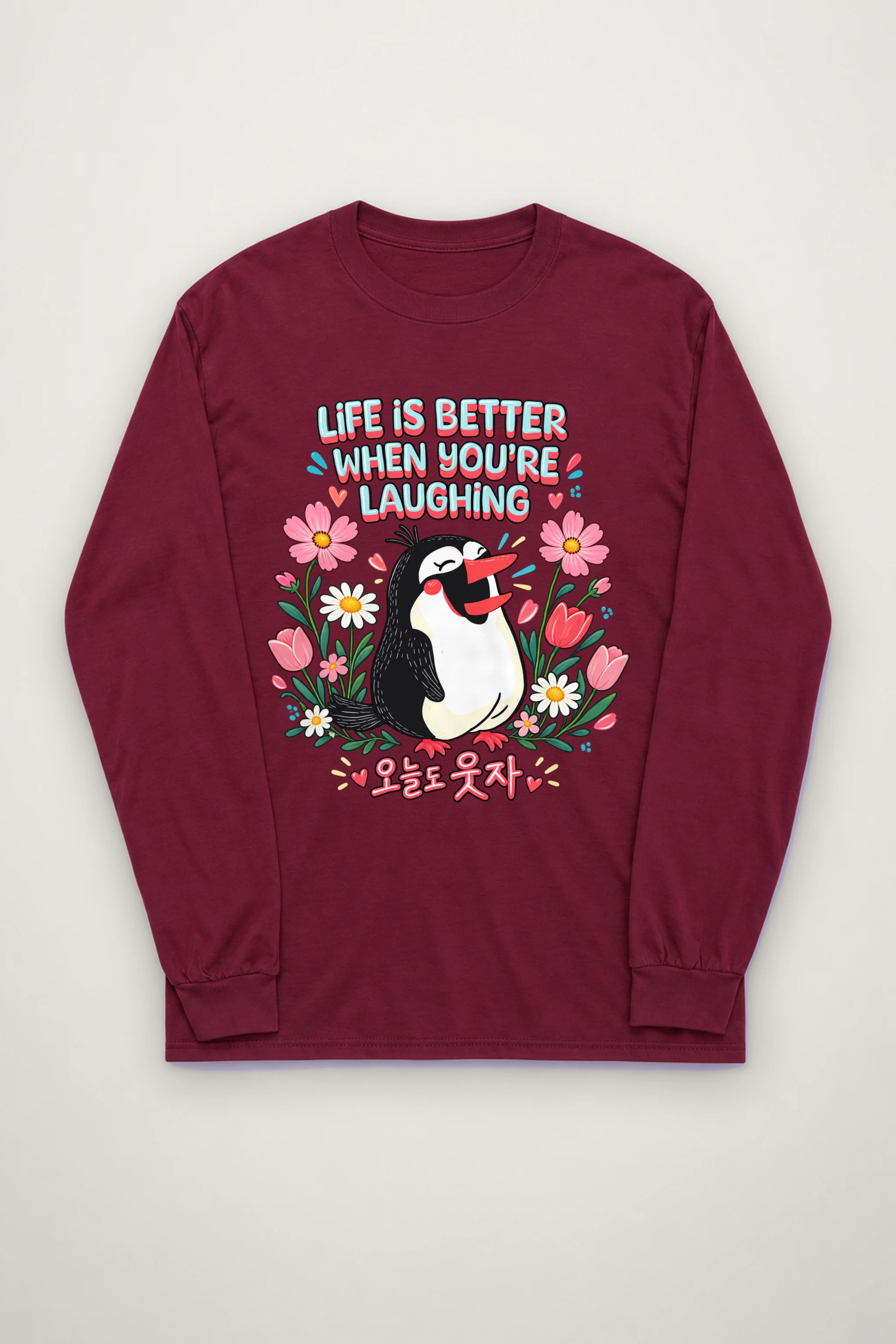 "Life Is Better Laughing" Unisex Longsleeve T-shirt