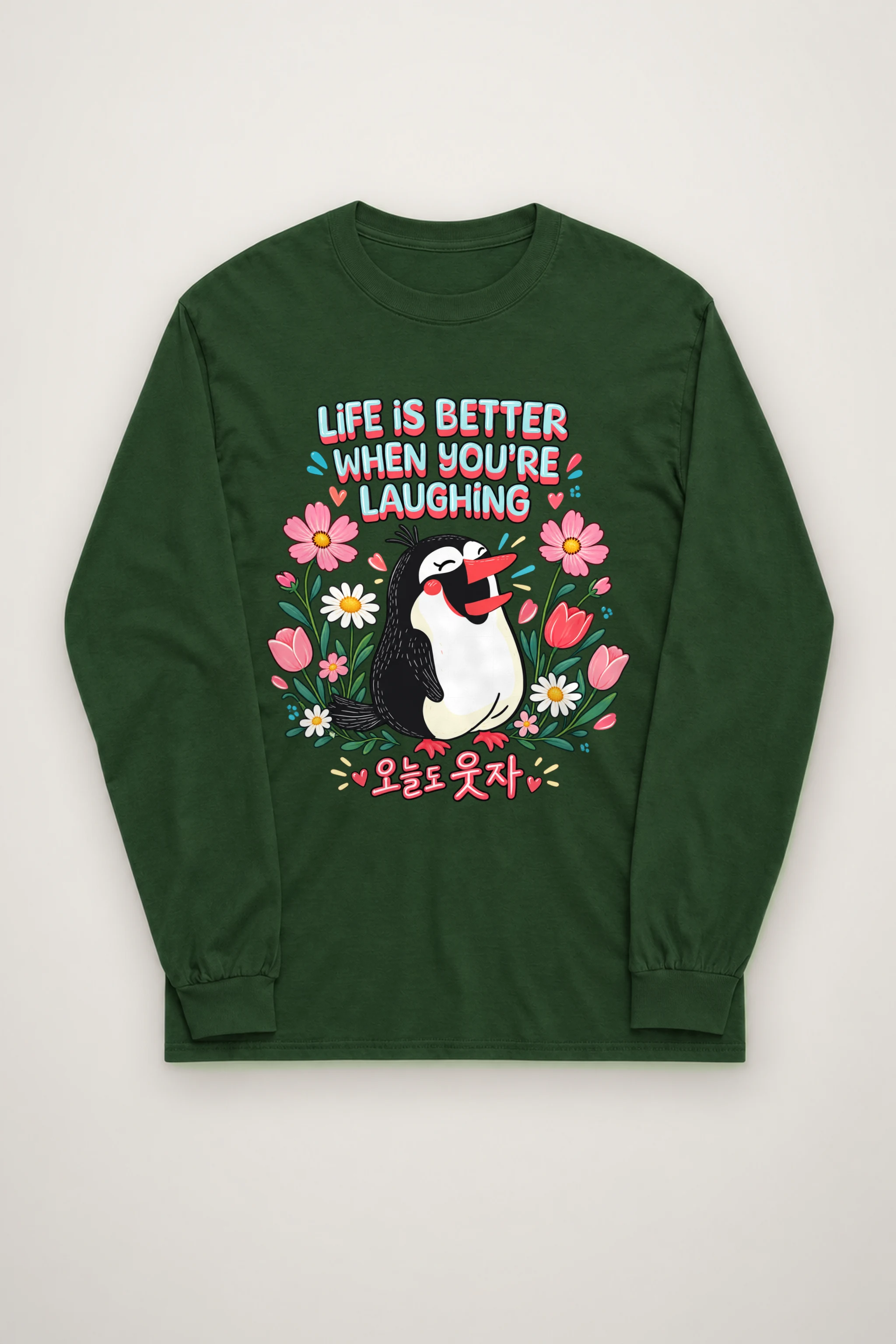 "Life Is Better Laughing" Unisex Longsleeve T-shirt