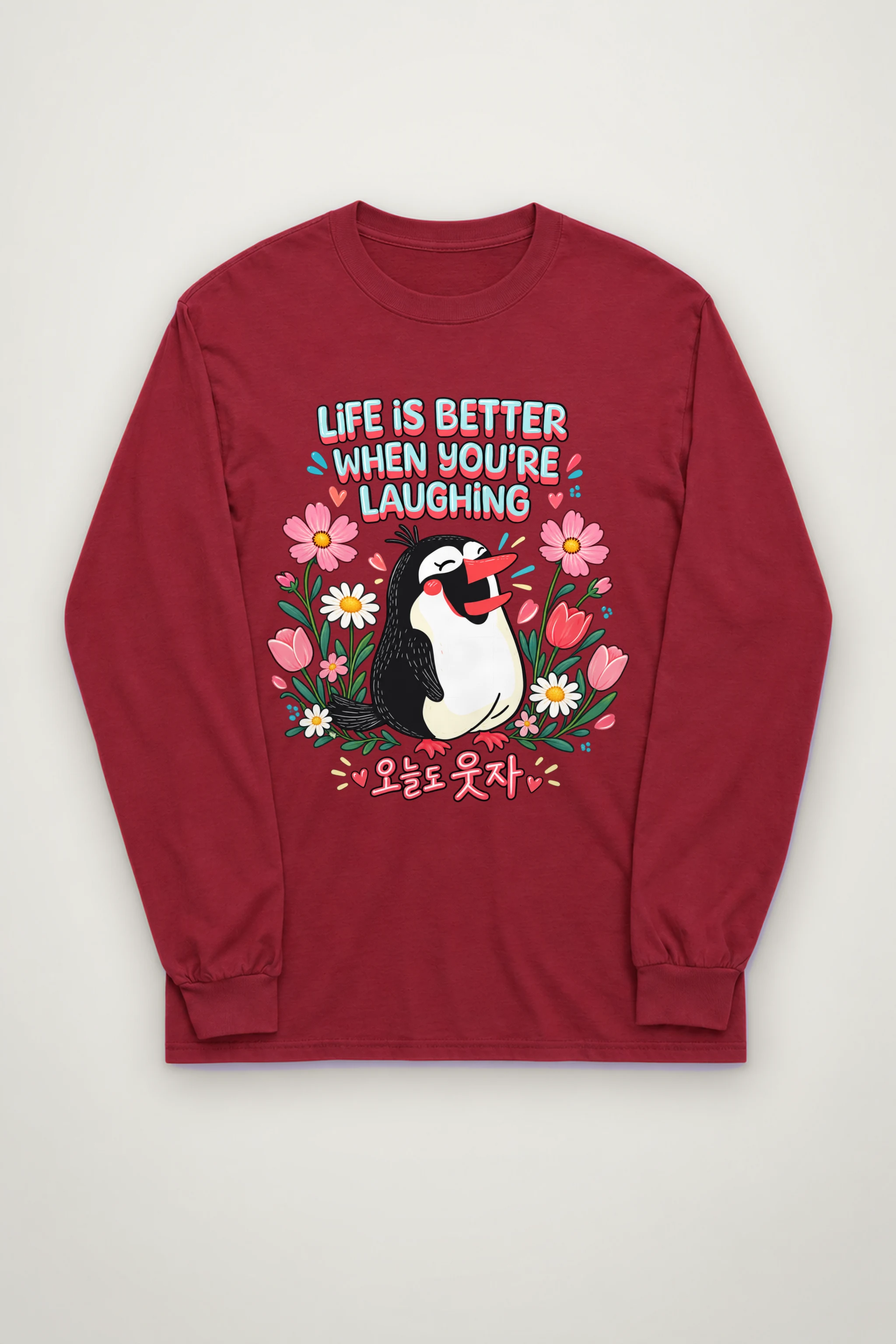 "Life Is Better Laughing" Unisex Longsleeve T-shirt