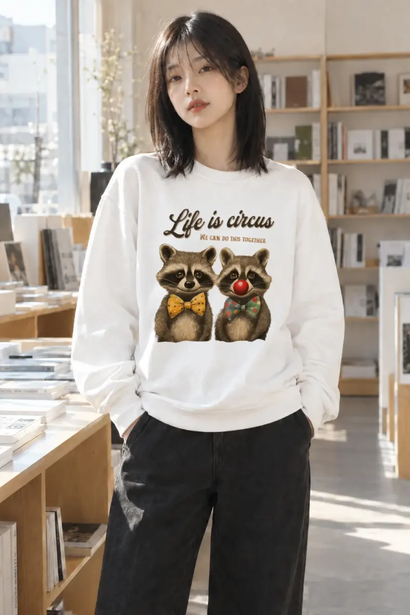"Life Is Circus" Heavy Blend Unisex Crewneck Sweatshirt | Gildan 18000