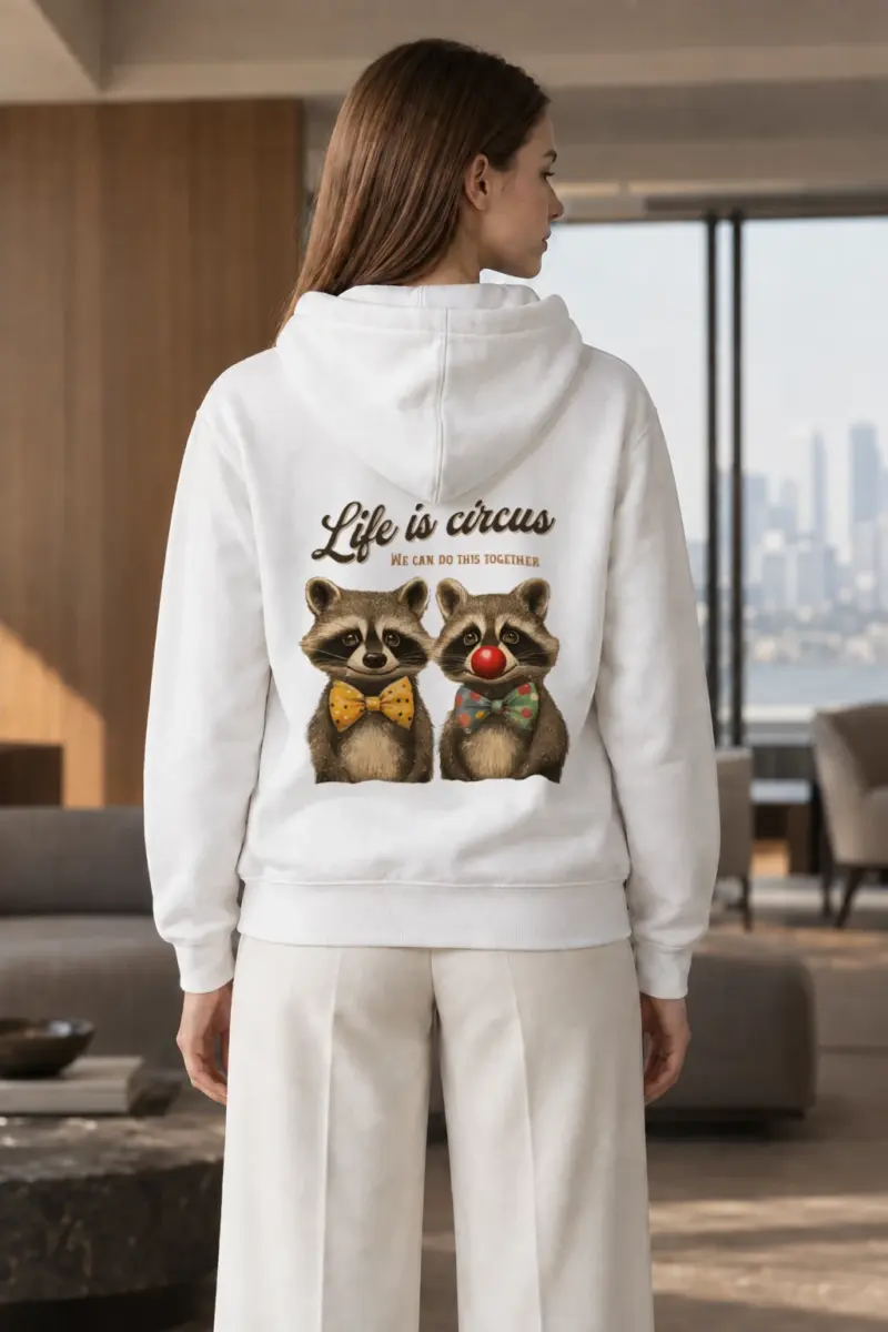 "Life Is Circus" Heavy Blend Unisex Pullover Hoodie | Gildan 18500
