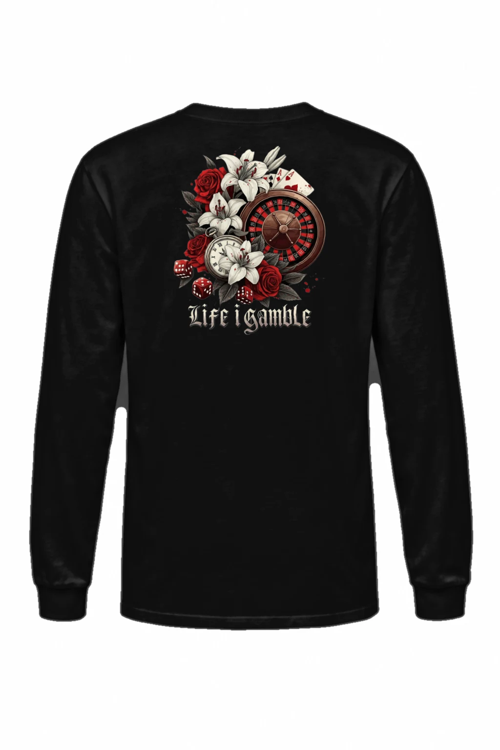 "Life Is Gamble" Unisex Longsleeve T-shirt | Gildan 2400
