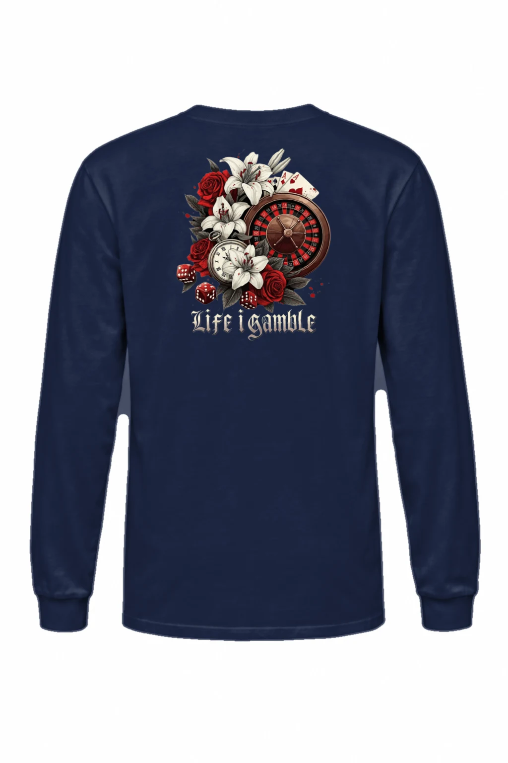"Life Is Gamble" Unisex Longsleeve T-shirt | Gildan 2400
