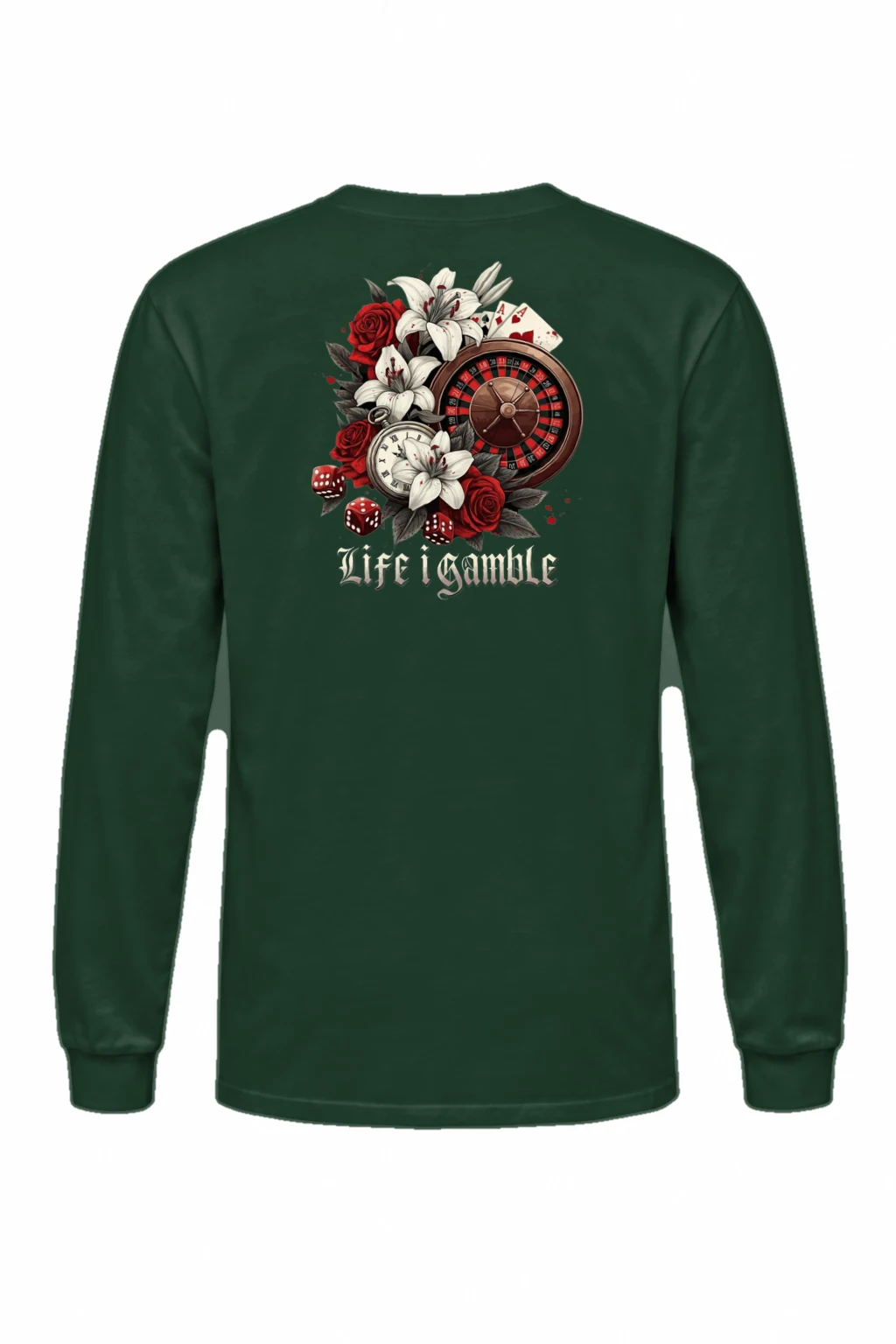 "Life Is Gamble" Unisex Longsleeve T-shirt | Gildan 2400