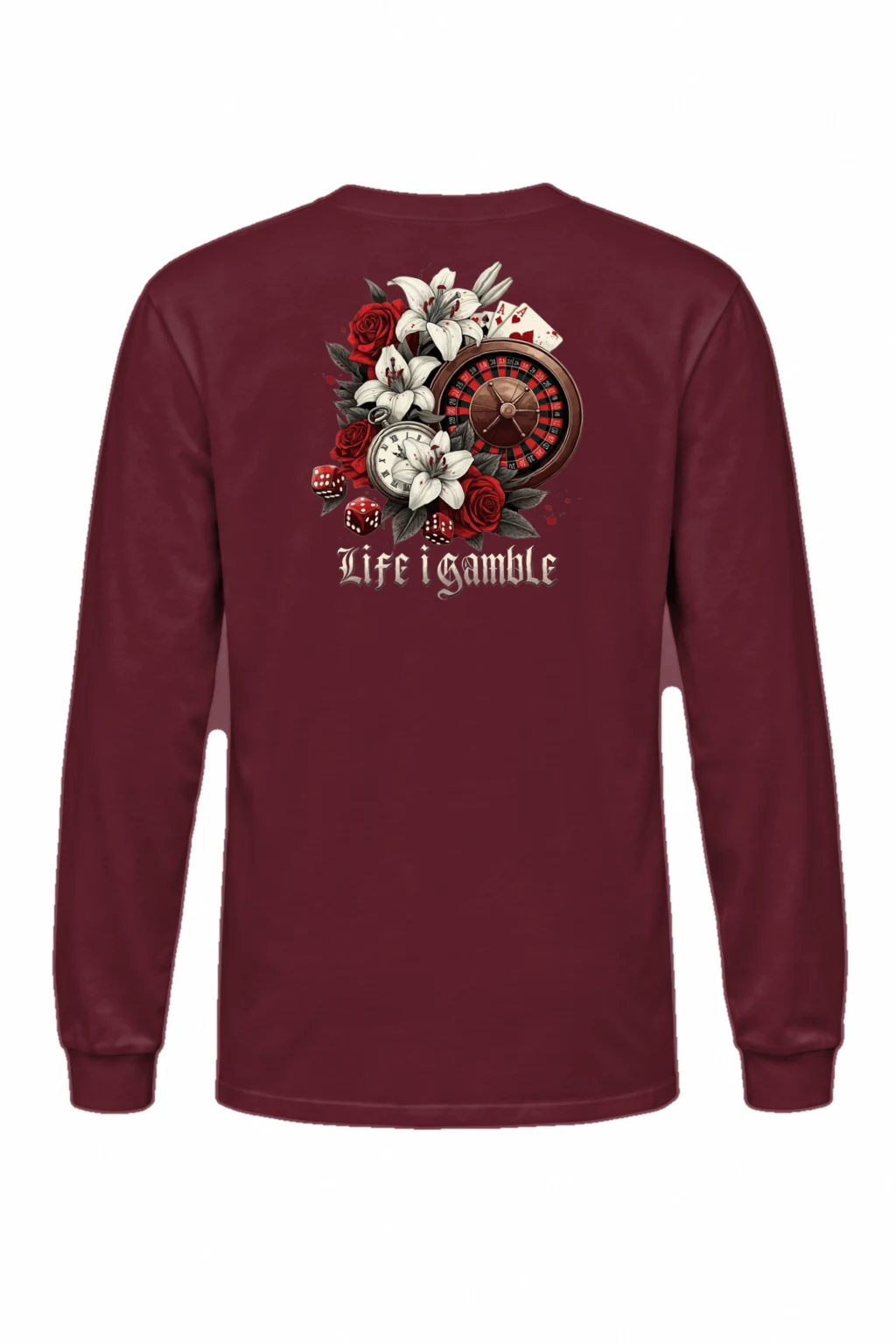 "Life Is Gamble" Unisex Longsleeve T-shirt | Gildan 2400