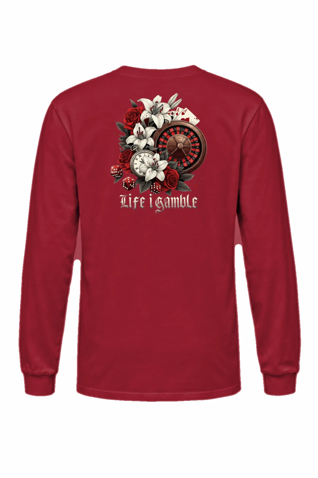 "Life Is Gamble" Unisex Longsleeve T-shirt | Gildan 2400