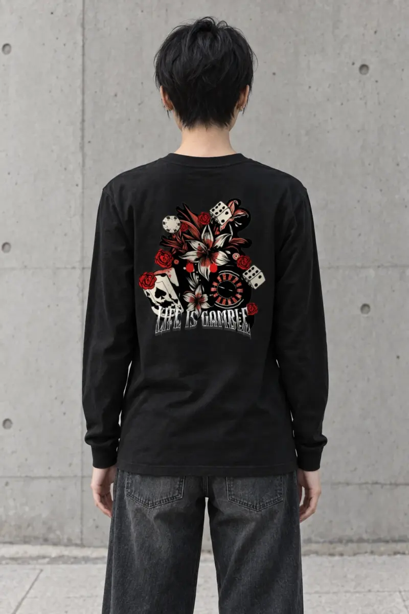 "Life Is Gambling" Unisex Longsleeve T-shirt | Gildan 2400