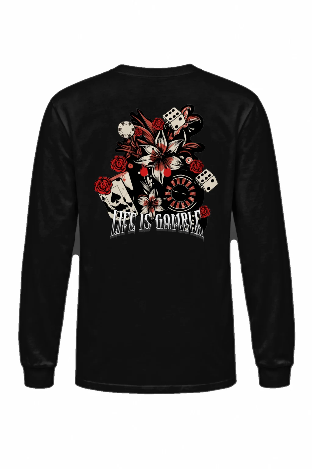 "Life Is Gambling" Unisex Longsleeve T-shirt | Gildan 2400