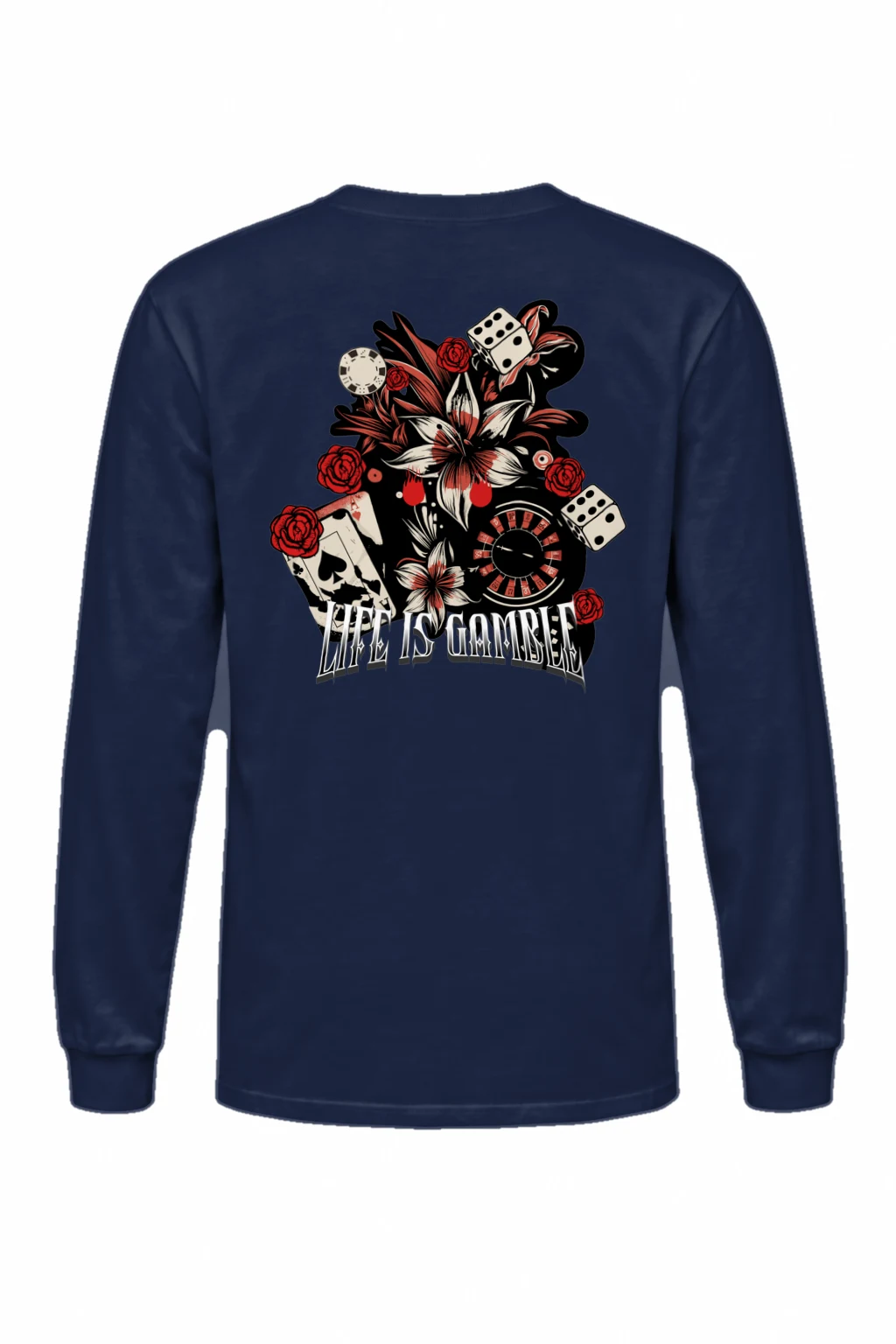 "Life Is Gambling" Unisex Longsleeve T-shirt | Gildan 2400