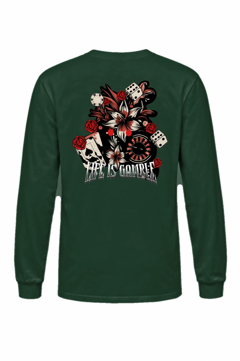 "Life Is Gambling" Unisex Longsleeve T-shirt | Gildan 2400