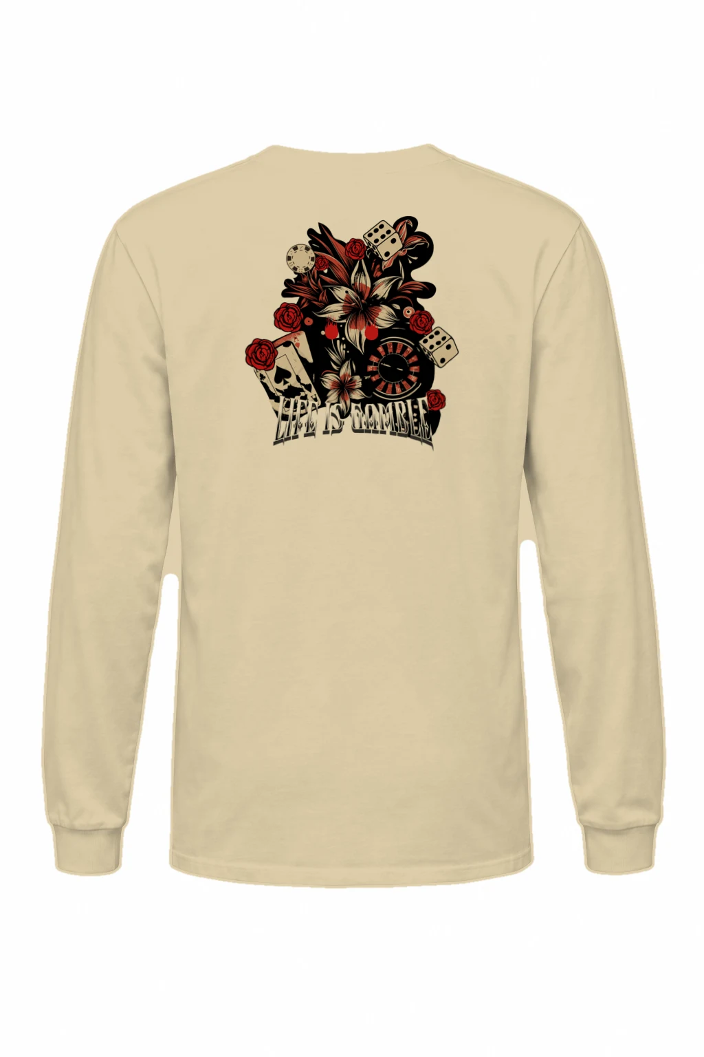 "Life Is Gambling" Unisex Longsleeve T-shirt | Gildan 2400
