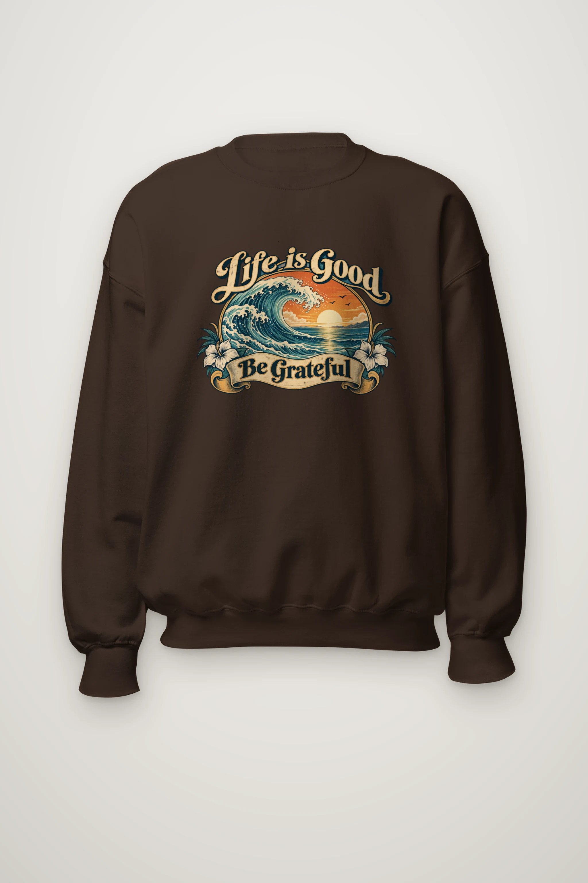 "Life Is Good" Heavy Blend Unisex Crewneck Sweatshirt