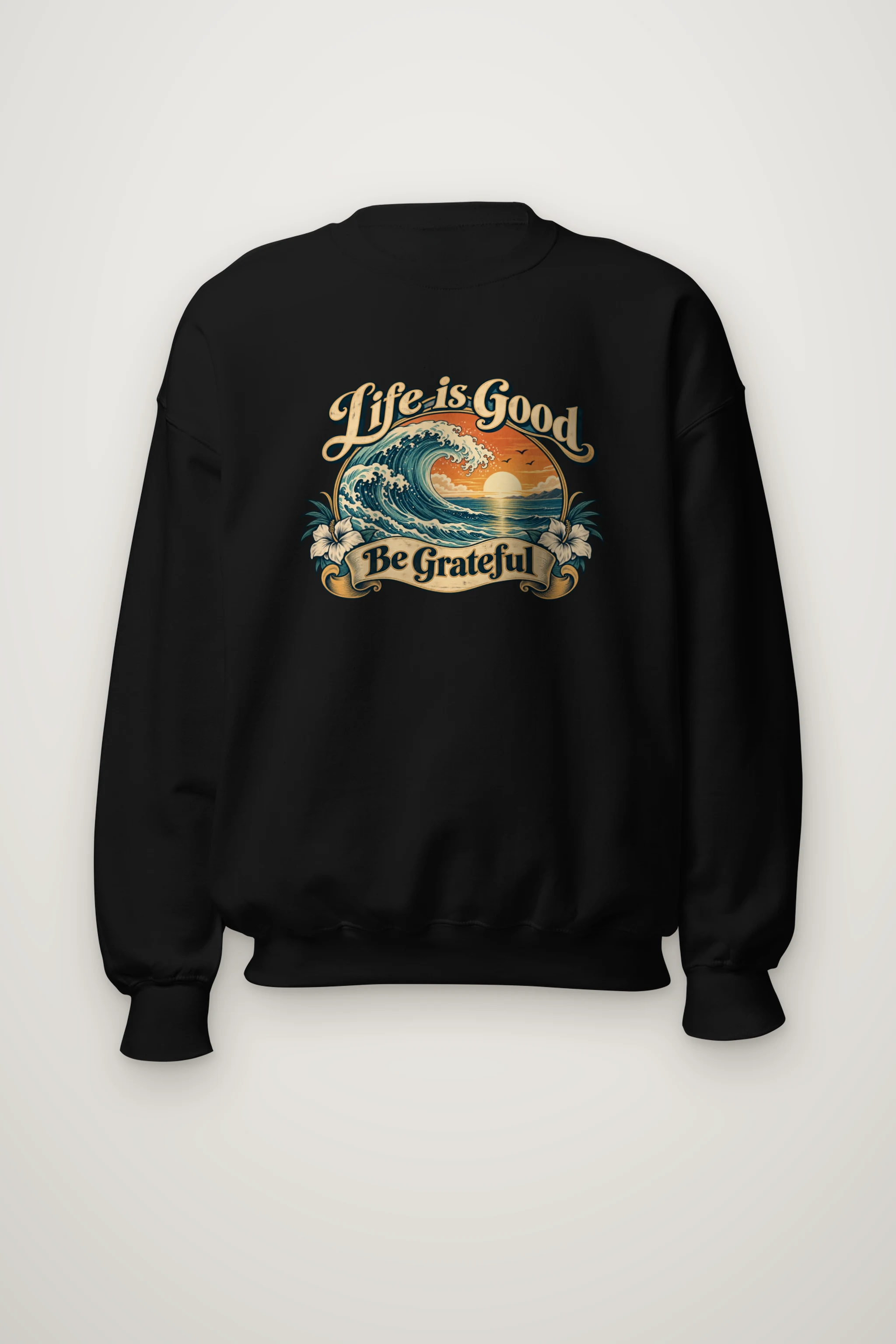 "Life Is Good" Heavy Blend Unisex Crewneck Sweatshirt