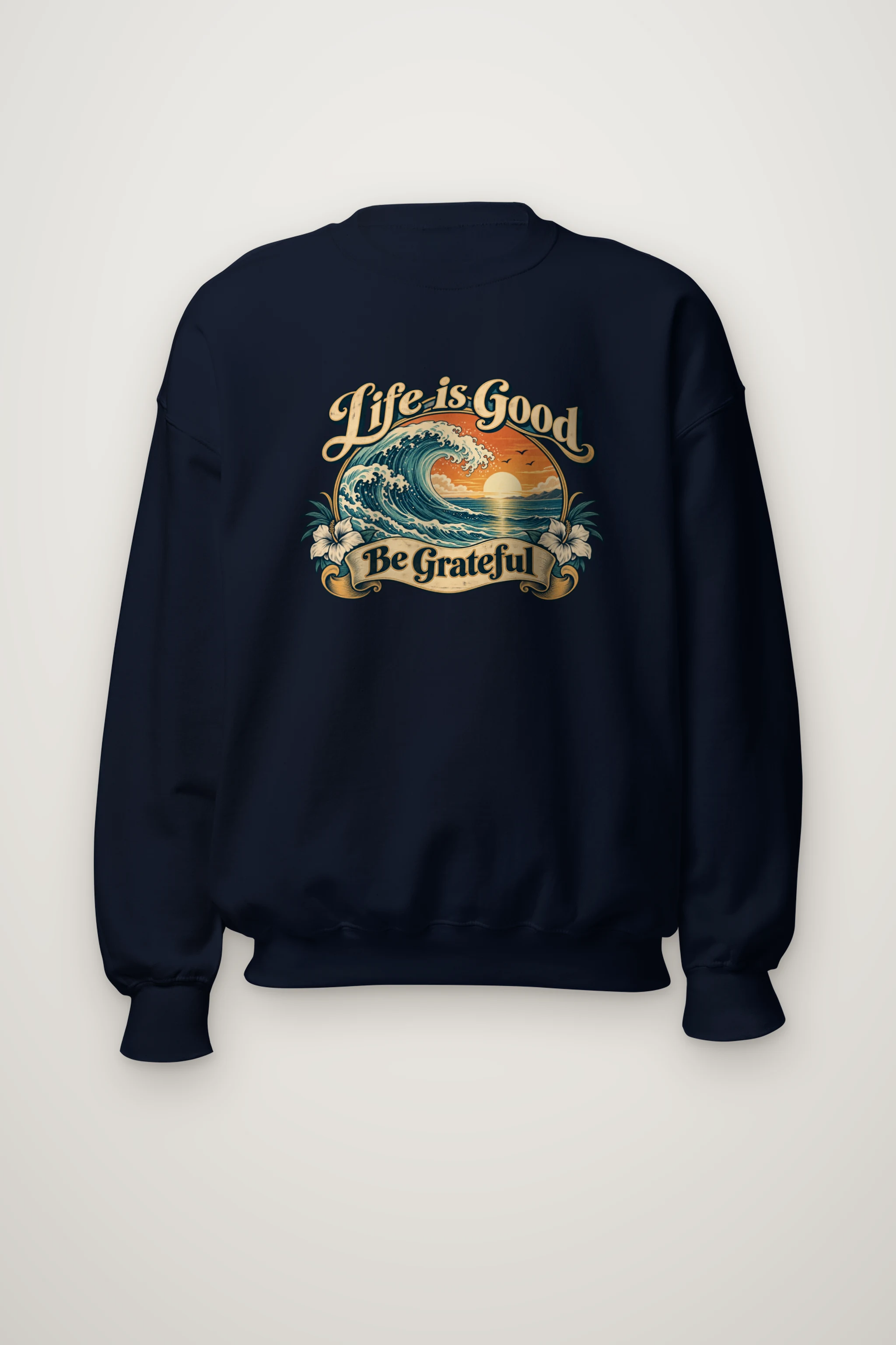 "Life Is Good" Heavy Blend Unisex Crewneck Sweatshirt