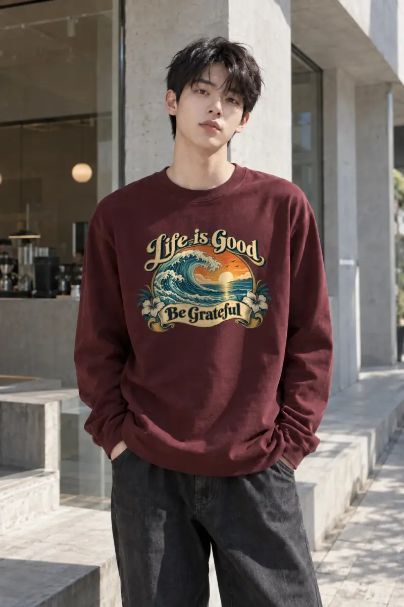 "Life Is Good" Unisex Longsleeve T-shirt | Gildan 2400