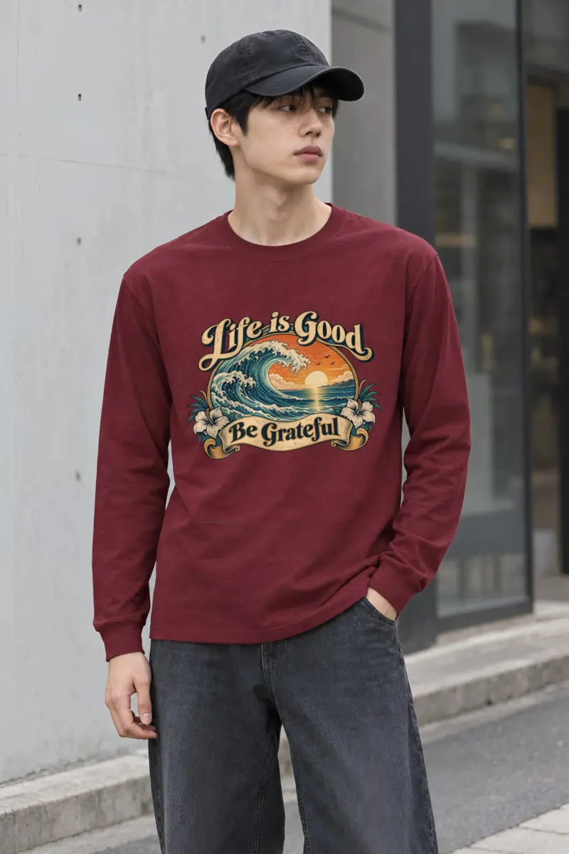 "Life Is Good" Unisex Longsleeve T-shirt
