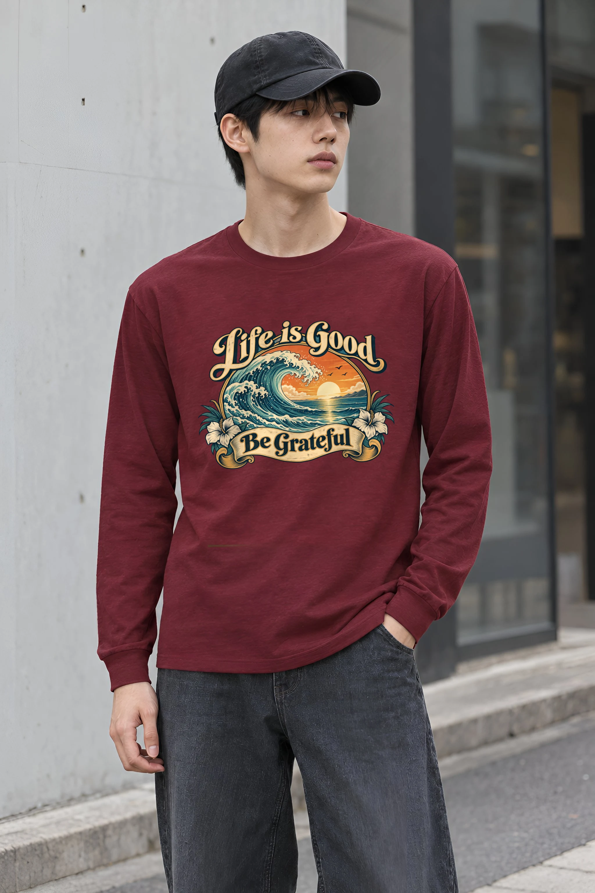 "Life Is Good" Unisex Longsleeve T-shirt