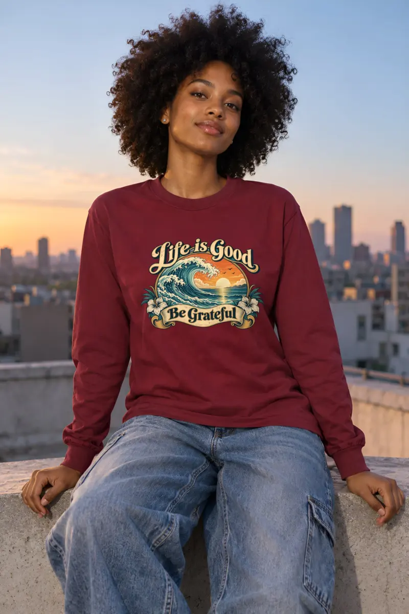 "Life Is Good" Unisex Longsleeve T-shirt