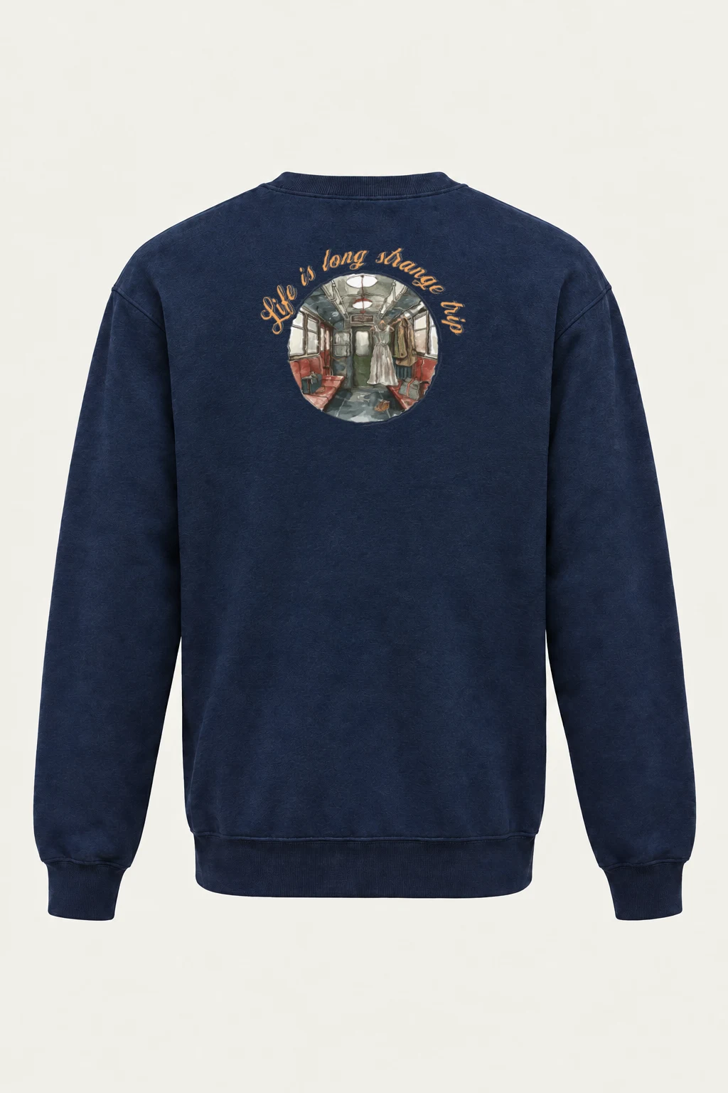 "Life Is Long Strange Trip" Heavy Blend Unisex Crewneck Sweatshirt | Gildan 18000