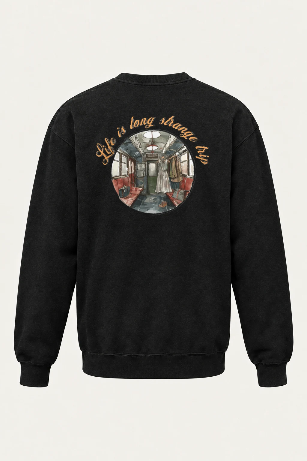 "Life Is Long Strange Trip" Heavy Blend Unisex Crewneck Sweatshirt | Gildan 18000
