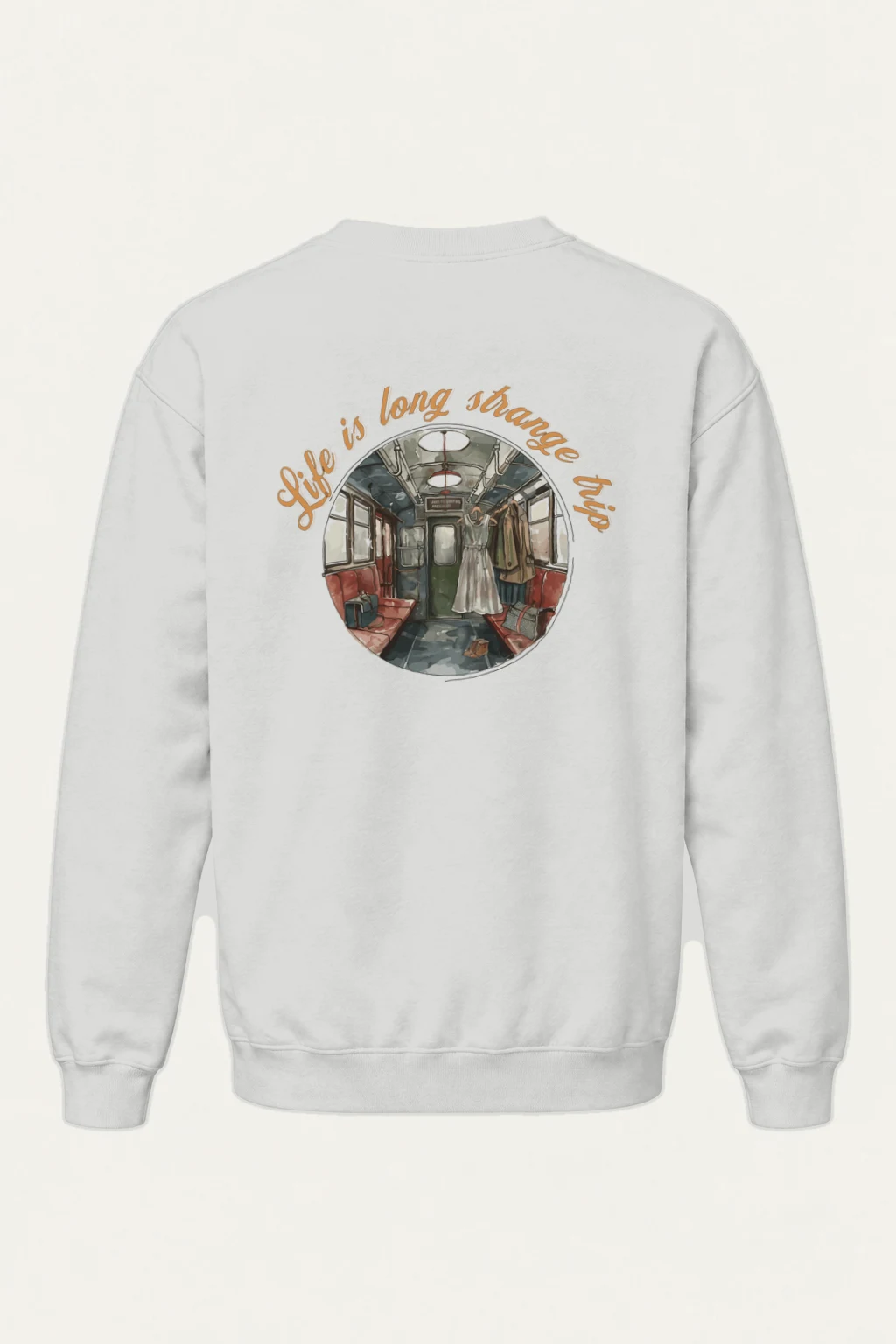 "Life Is Long Strange Trip" Heavy Blend Unisex Crewneck Sweatshirt | Gildan 18000