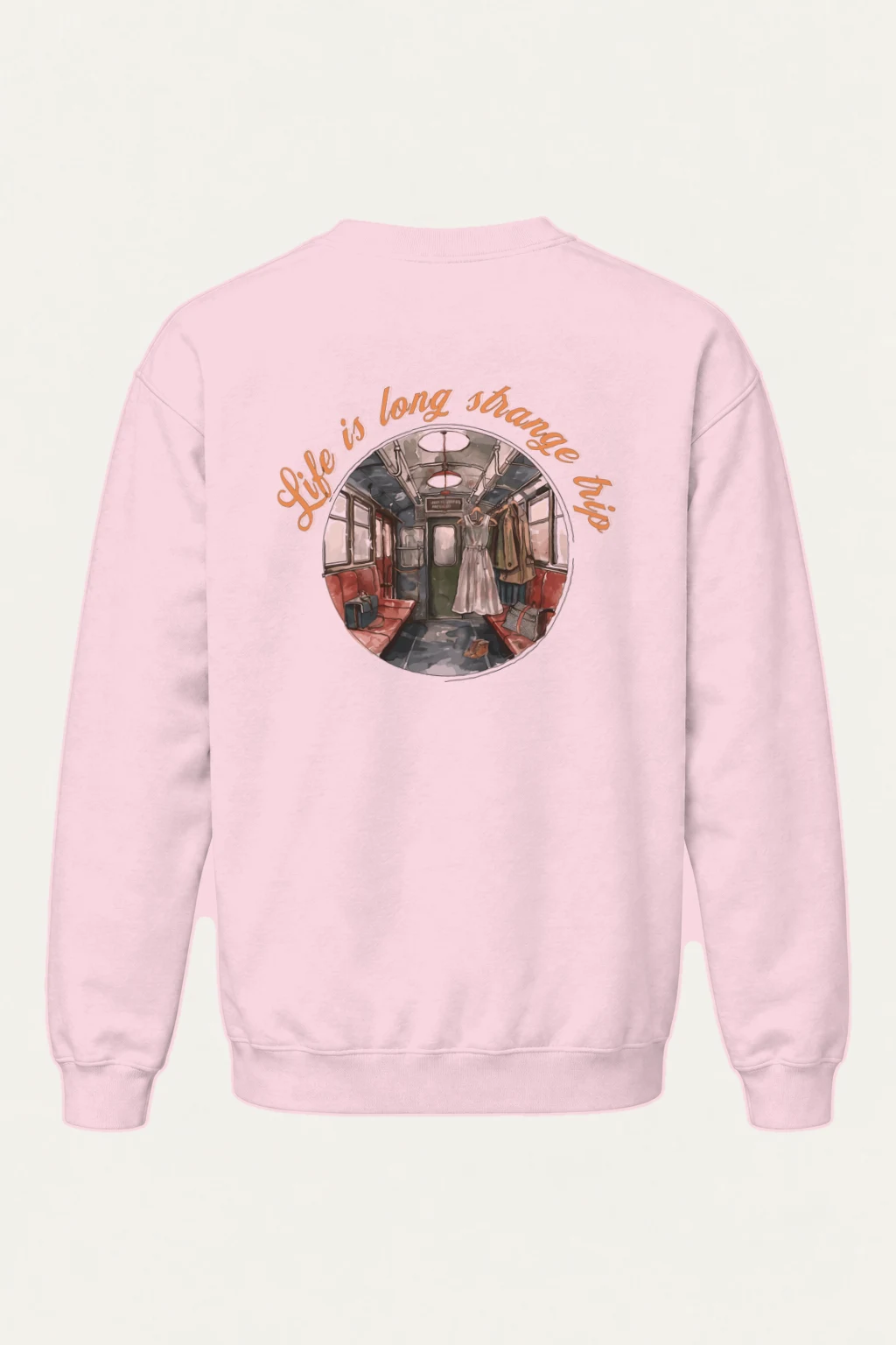 "Life Is Long Strange Trip" Heavy Blend Unisex Crewneck Sweatshirt | Gildan 18000