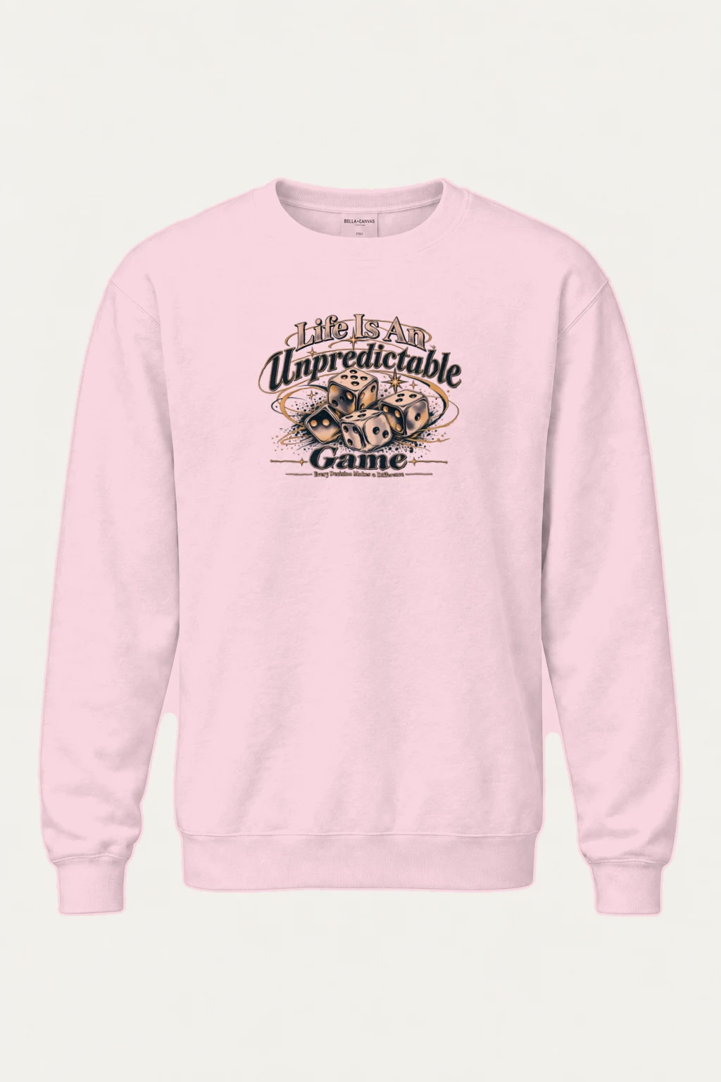 "Life Is Unpredictable" Heavy Blend Unisex Crewneck Sweatshirt | Gildan 18000