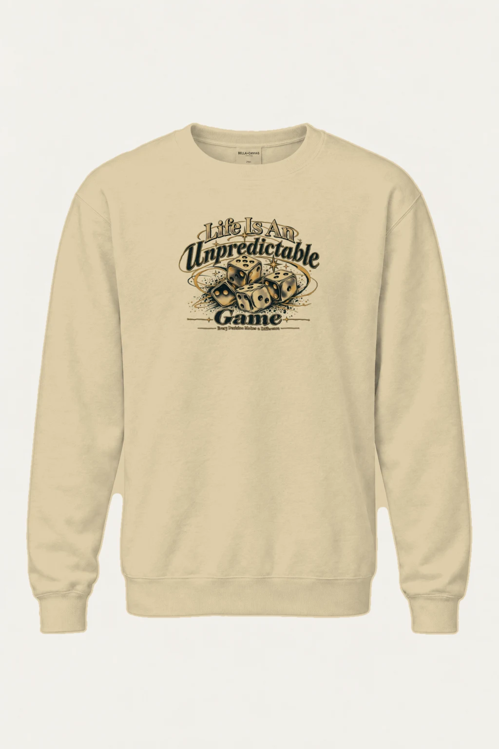 "Life Is Unpredictable" Heavy Blend Unisex Crewneck Sweatshirt | Gildan 18000