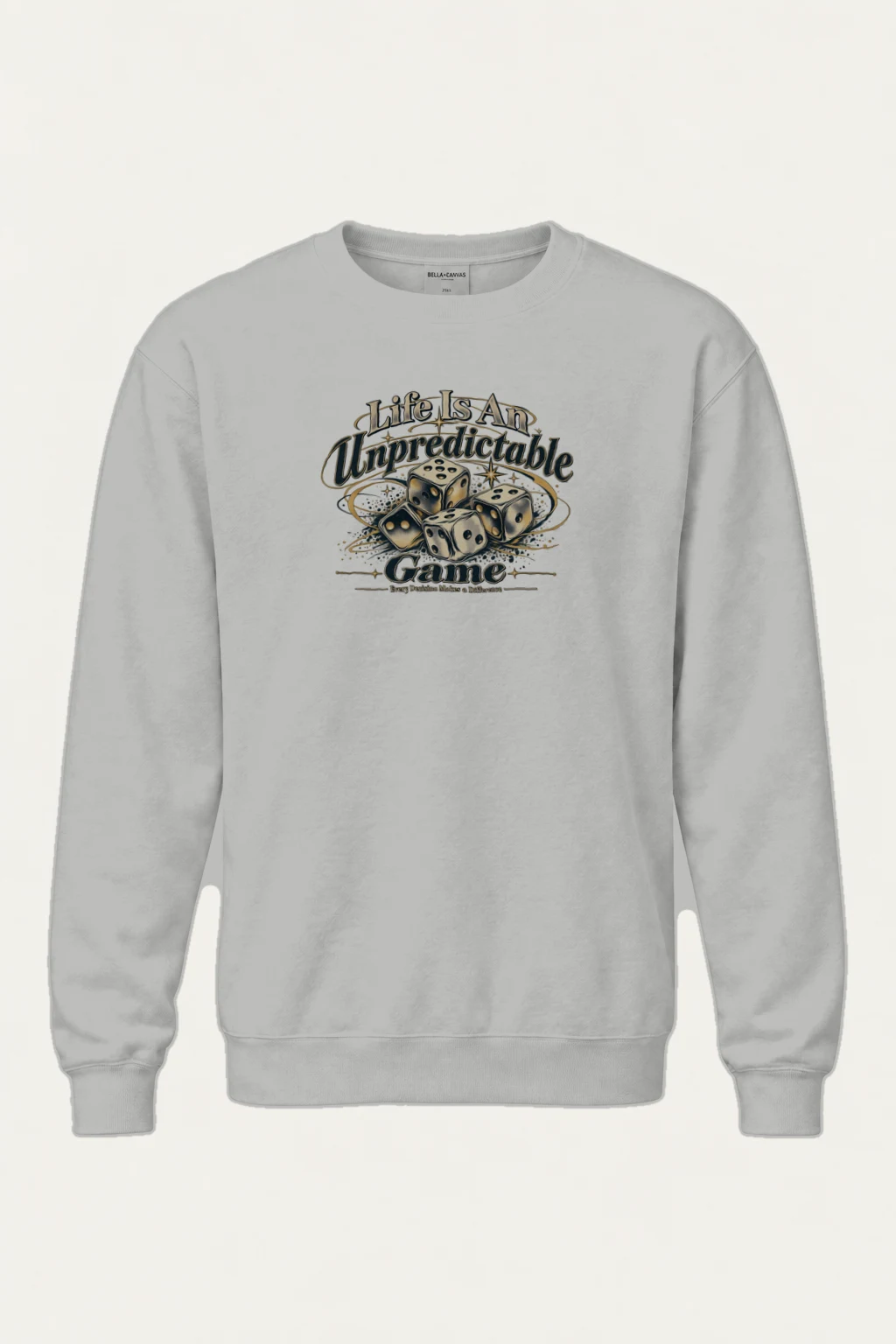 "Life Is Unpredictable" Heavy Blend Unisex Crewneck Sweatshirt | Gildan 18000