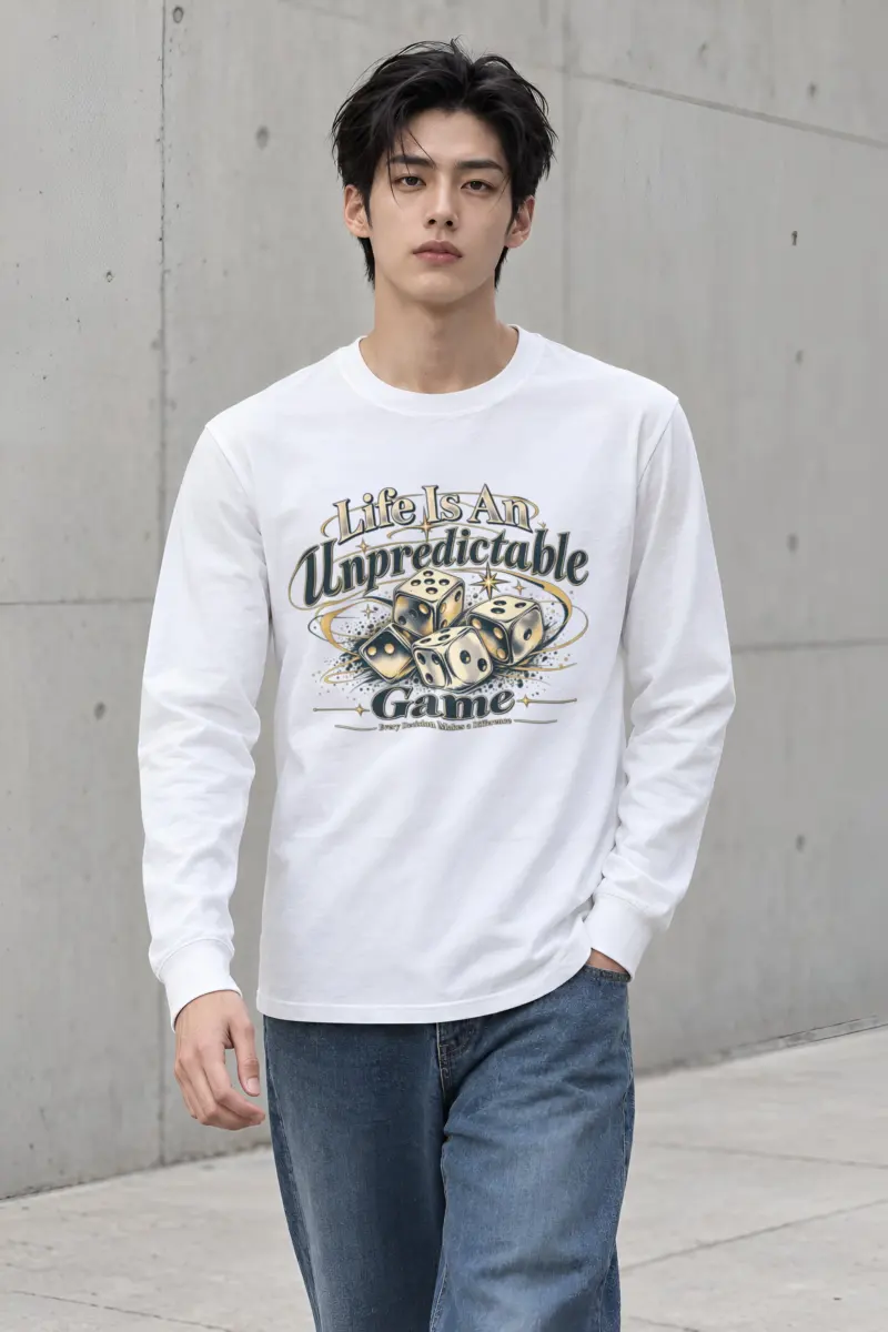 "Life Is Unpredictable" Unisex Longsleeve T-shirt
