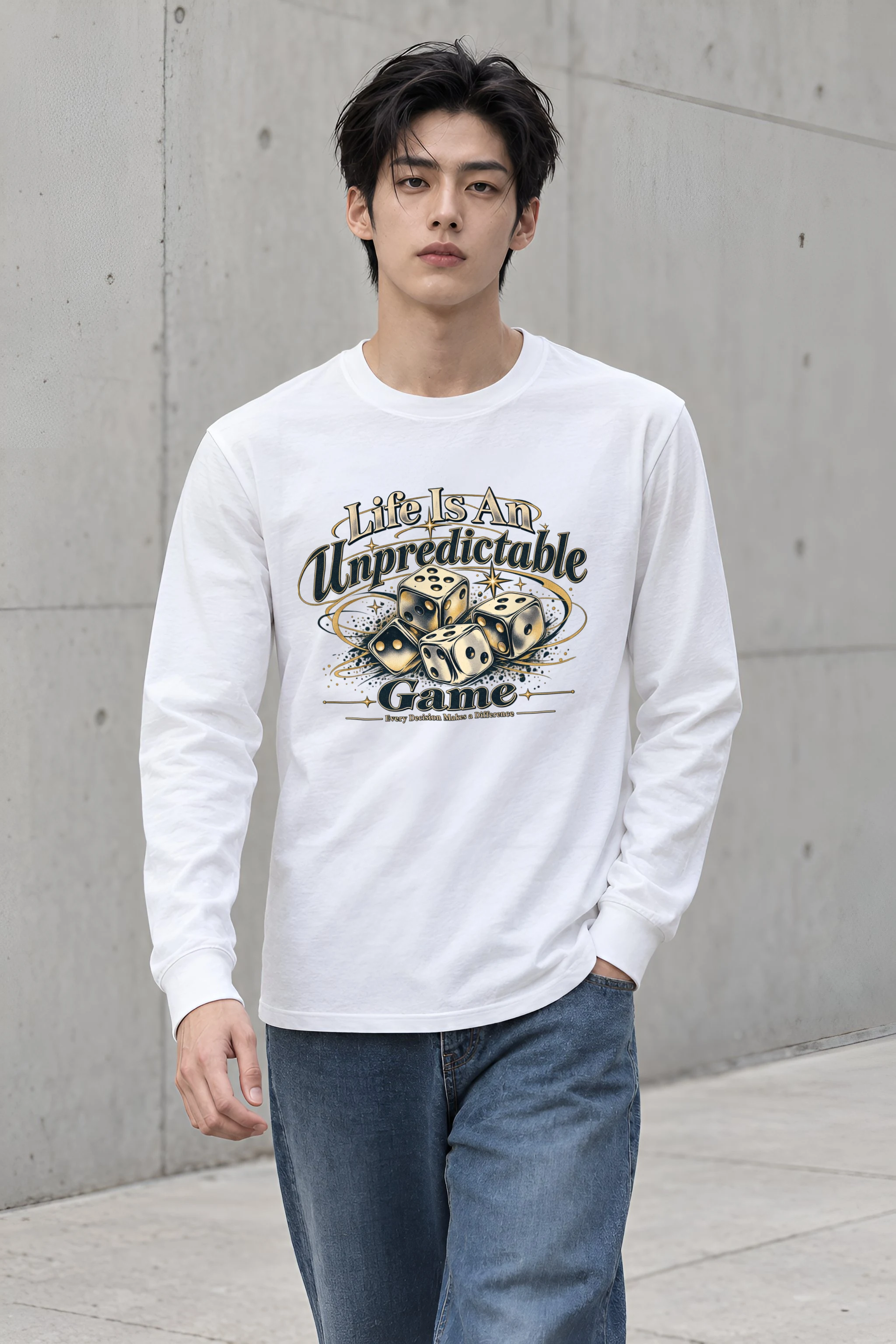 "Life Is Unpredictable" Unisex Longsleeve T-shirt