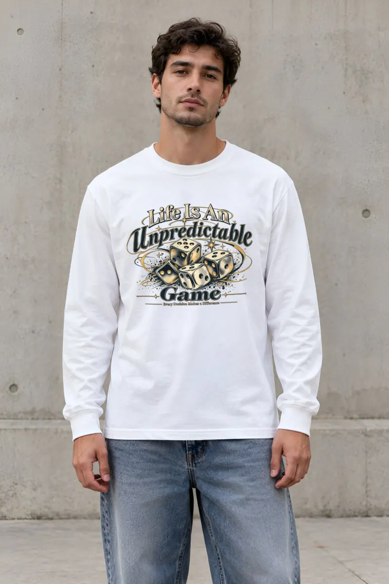 "Life Is Unpredictable" Unisex Longsleeve T-shirt